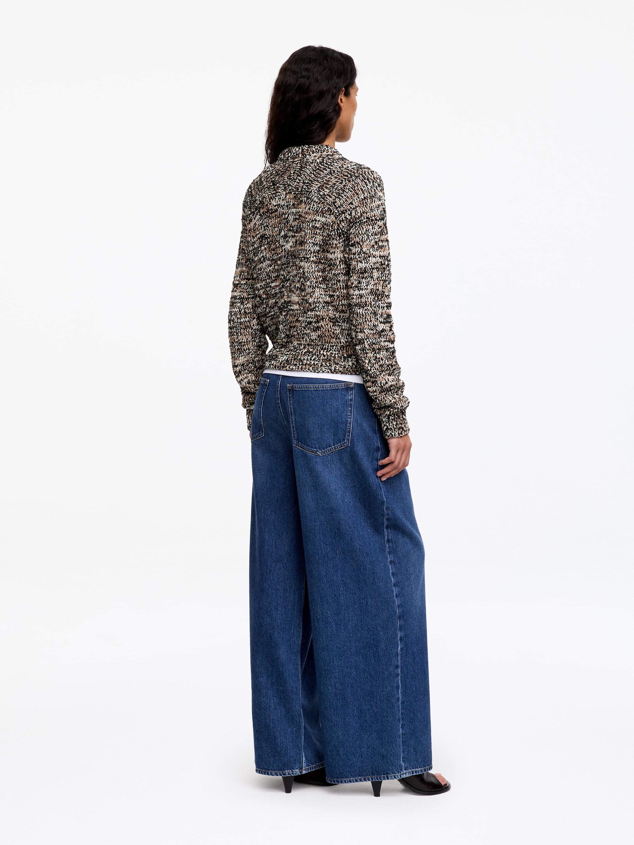 Two-Tone Jumper - Black/Multicolour/Melange - Regular fit - women - StillMedia/Lookbook - 5