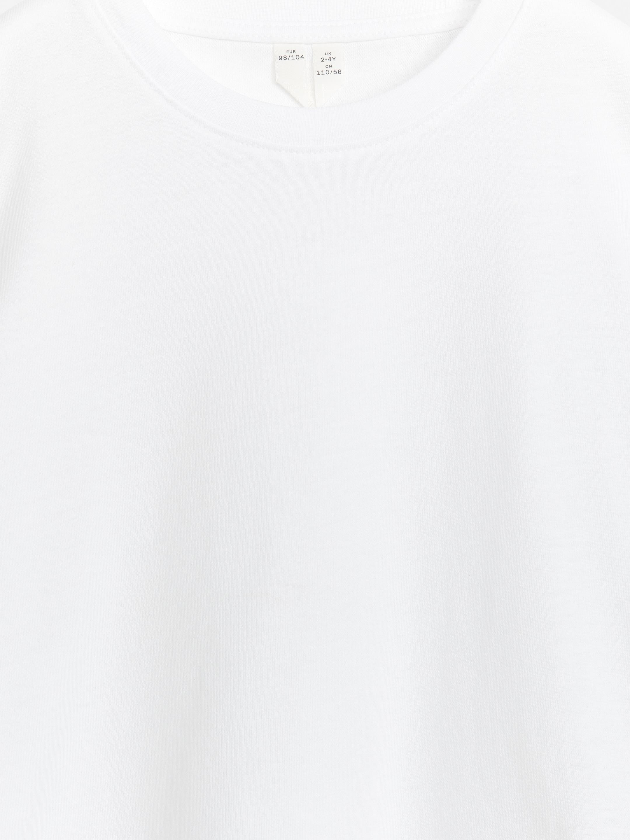 Se større billede: T-shirt med rund hals - Hvid - BØRN | H&M DK 3