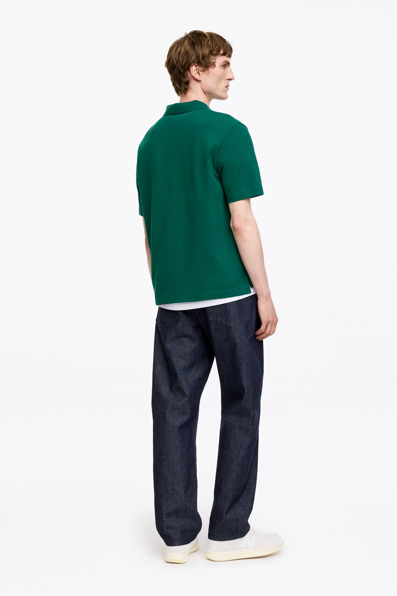Polo in piqué-Verde - 5