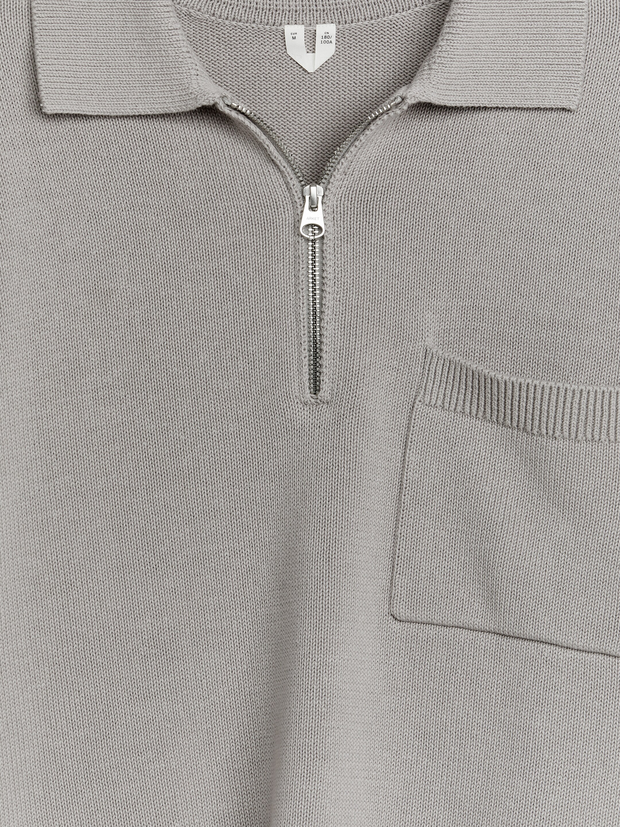 Größeres Bild anzeigen: Baumwollpullover mit kurzem Reißverschluss - Grau - Men | H&M AT 2