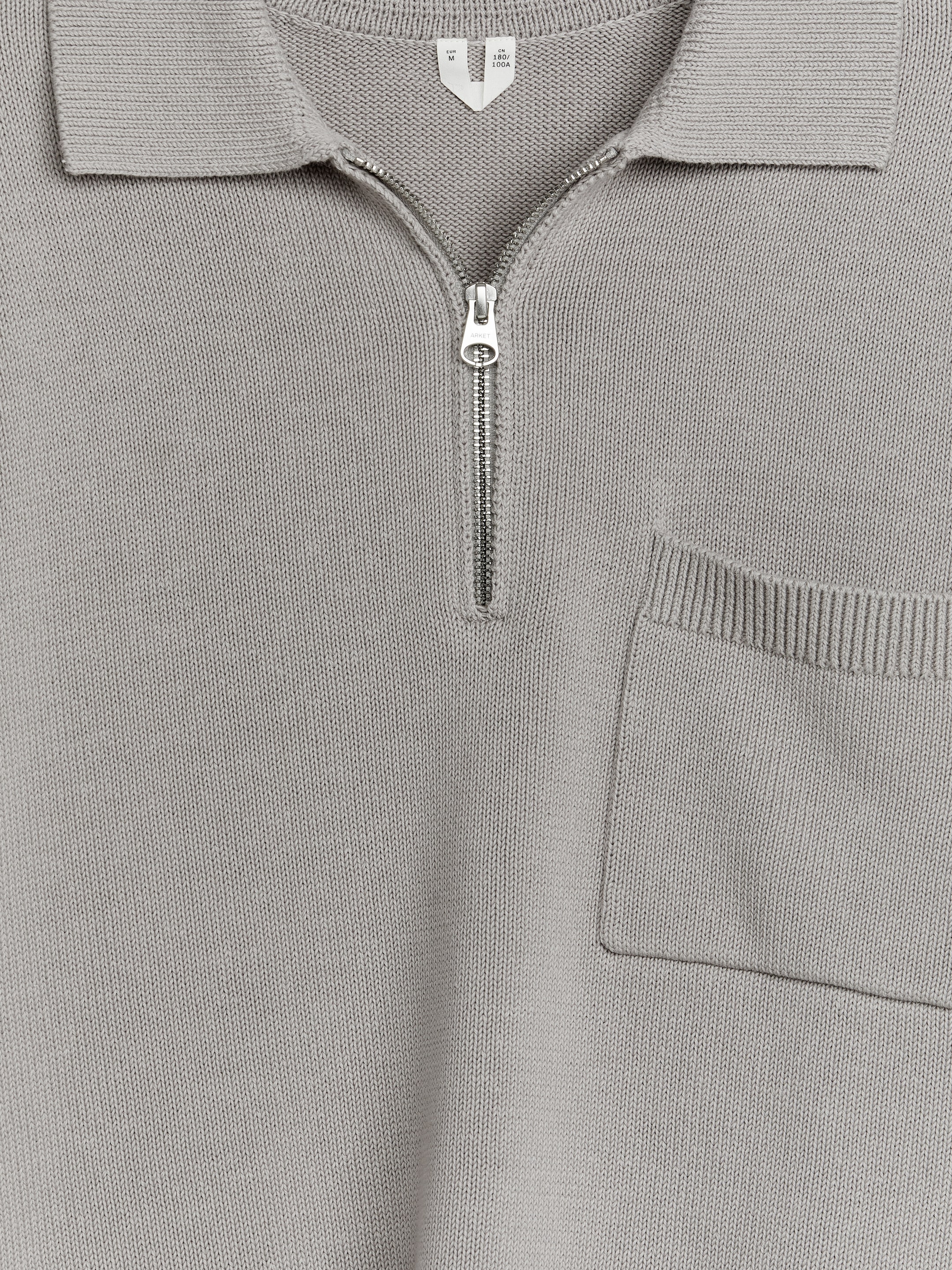 Baumwollpullover mit kurzem Reißverschluss - Grau - Regular Fit - Herren - StillMedia/DescriptiveDetail - 2