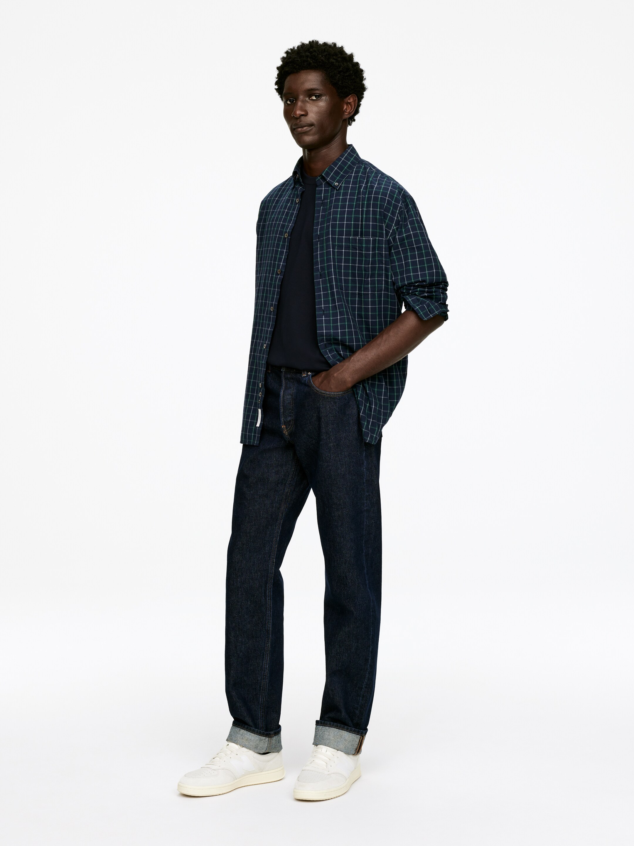 Agrandir l'image: T-shirt décontracté 220 GSM - Bleu foncé - HOMME | H&M FR 3