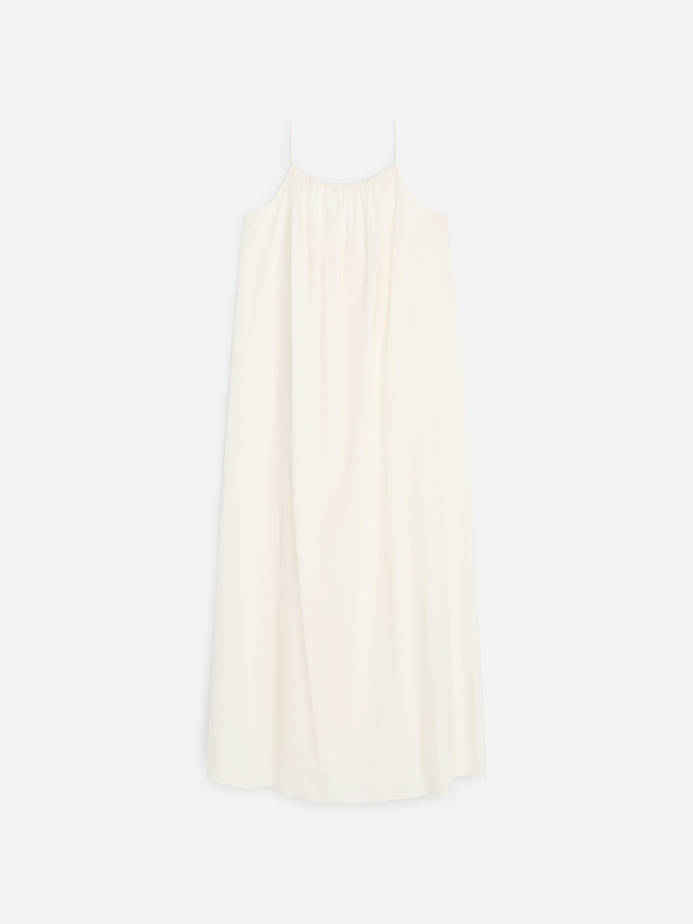 Robe de plage en lyocell et coton-Blanc cassé