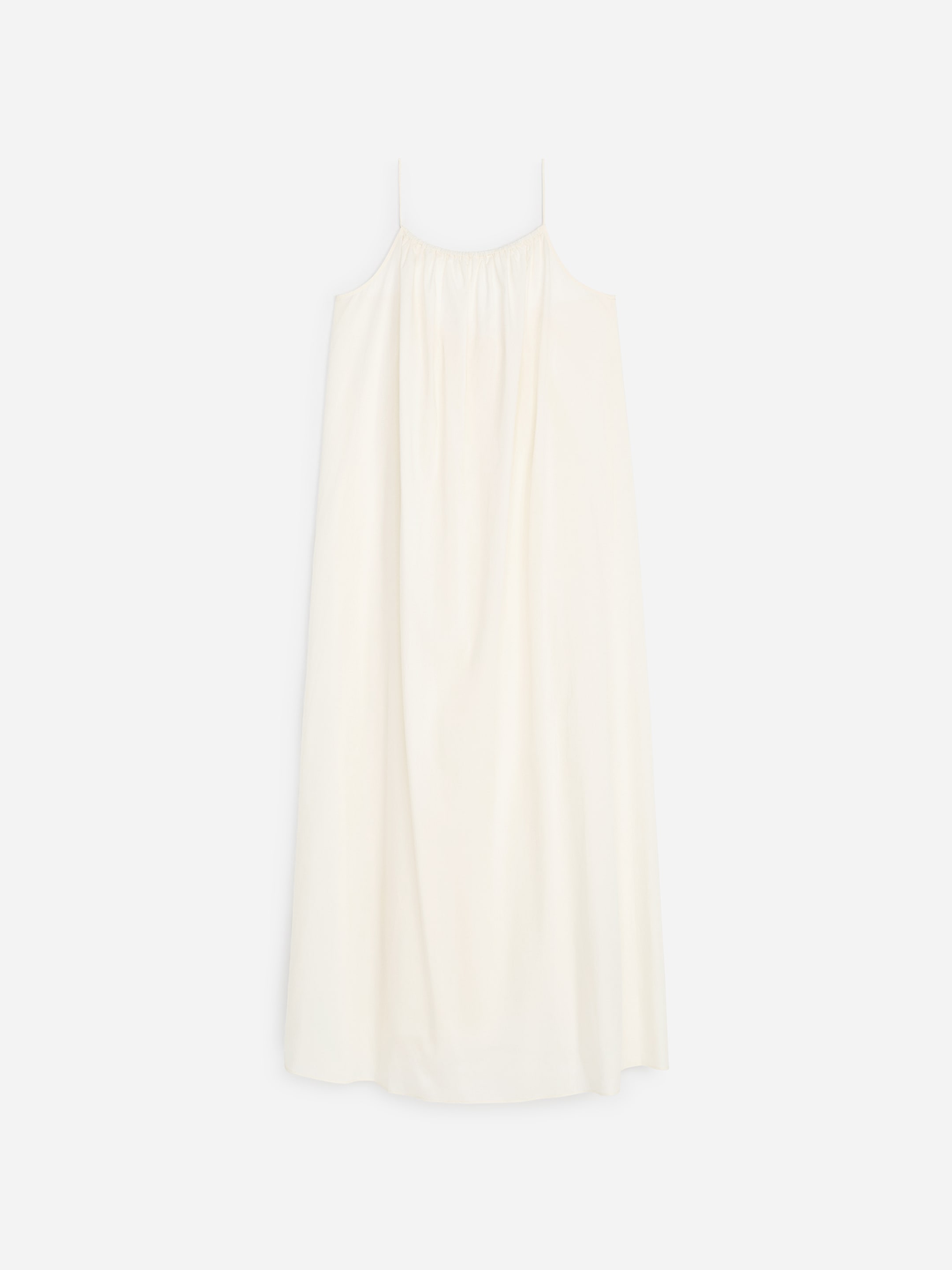 Lyocell Cotton Beach Dress-White-19282