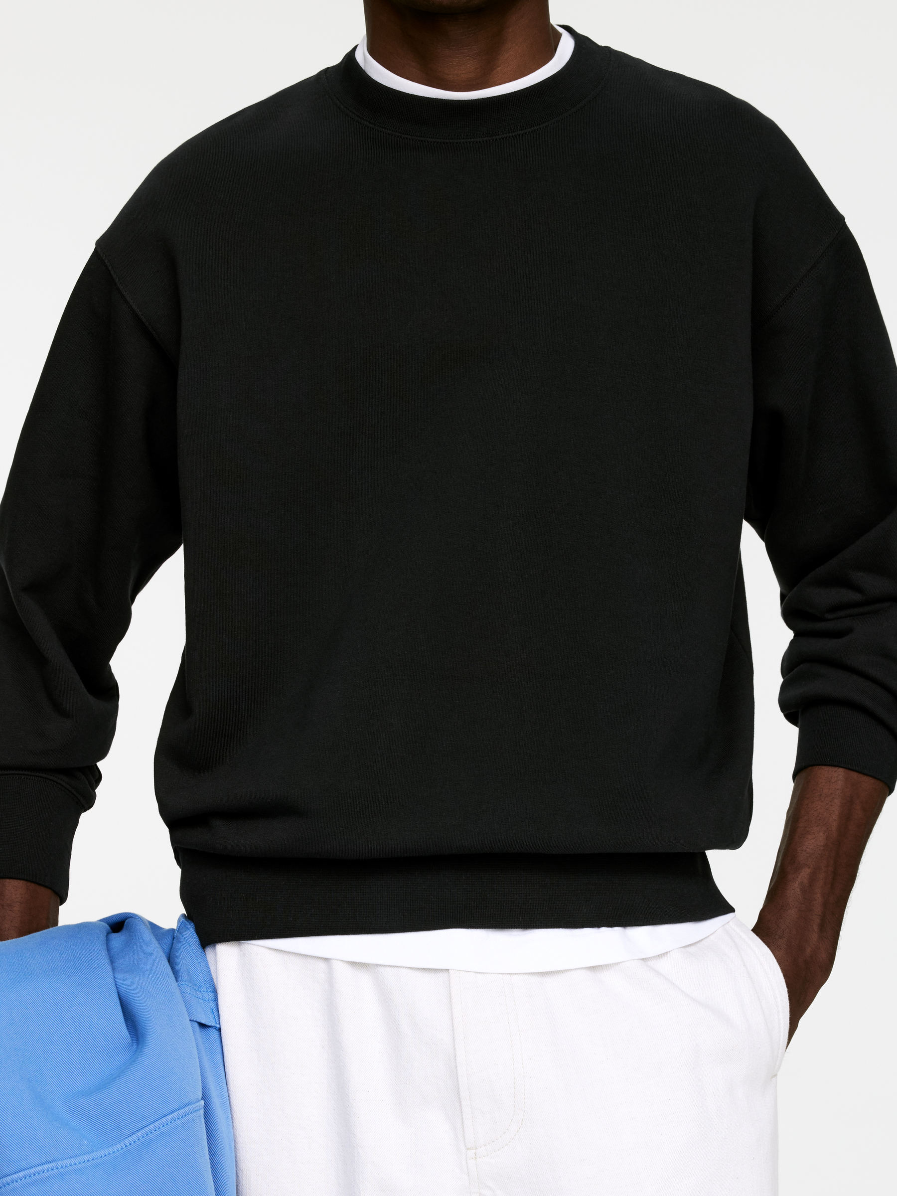 Relaxed Sweatshirt - Off Black - Relaxed fit - Men - StillMedia/Lookbook - 4