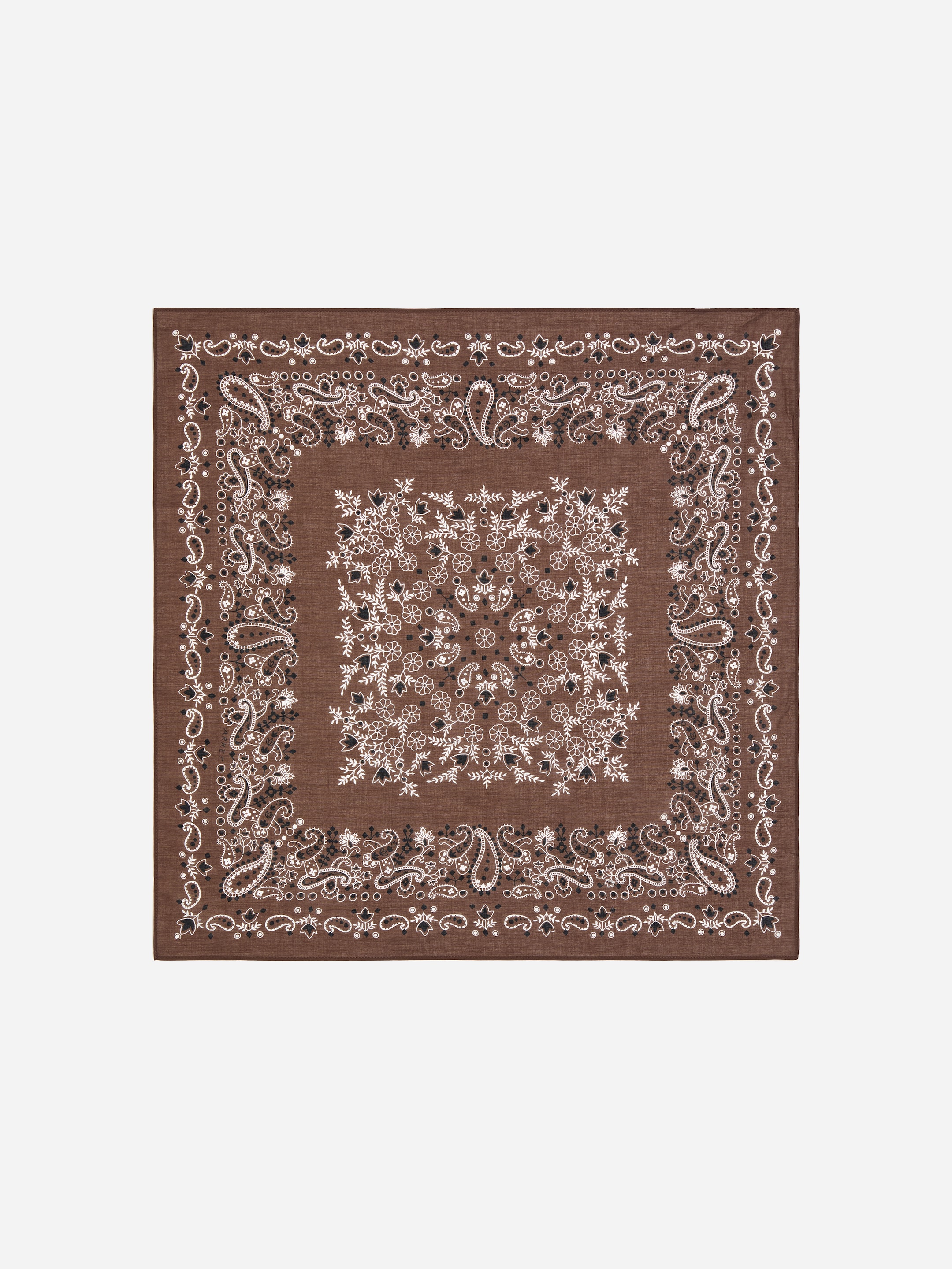 Scarf i bomull-Brown-20306