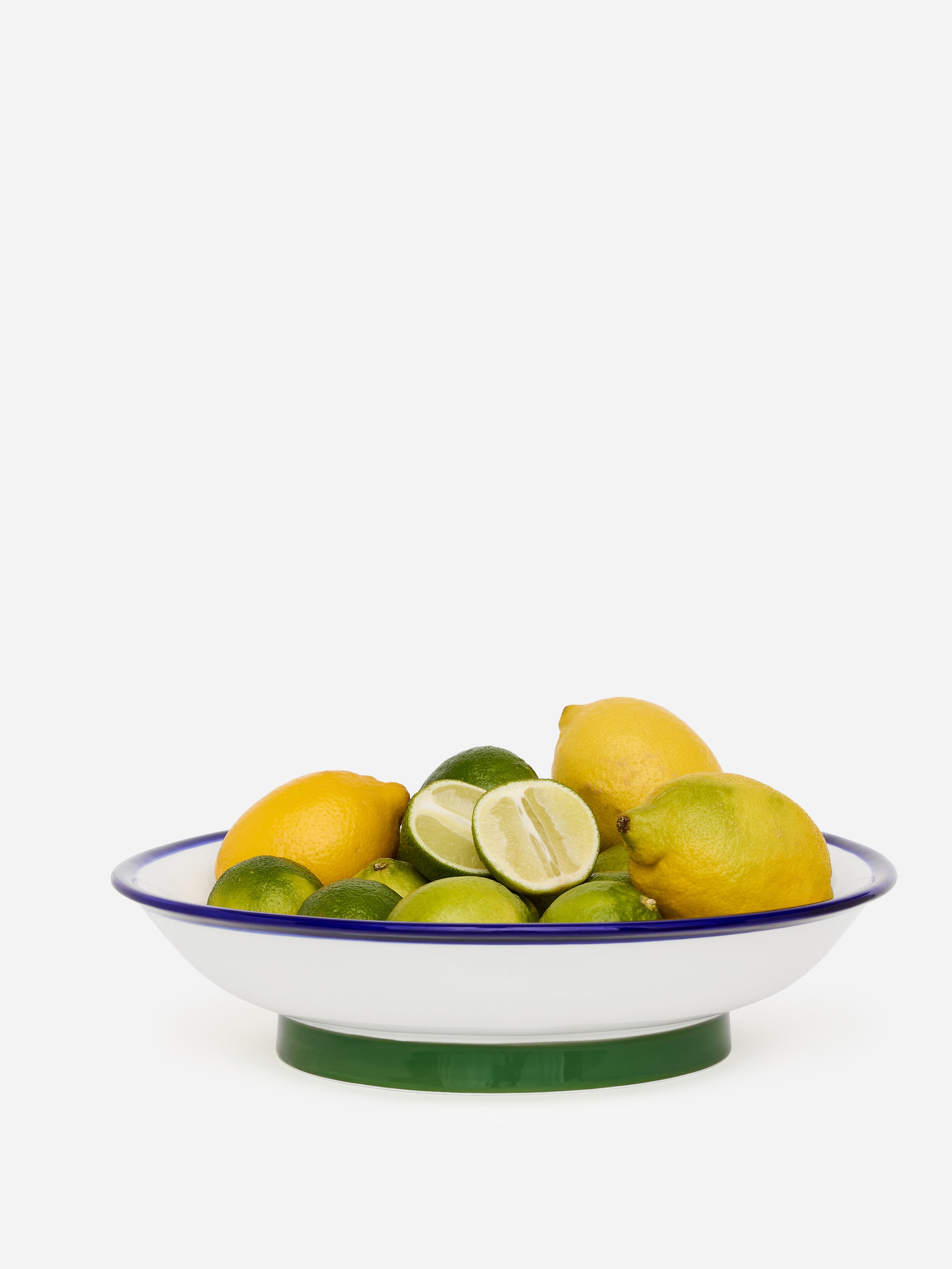 Ceramiczna miska 30 cm - Biały/Zielony/Niebieski - Homeware - StillMedia/DescriptiveStillLife - 1
