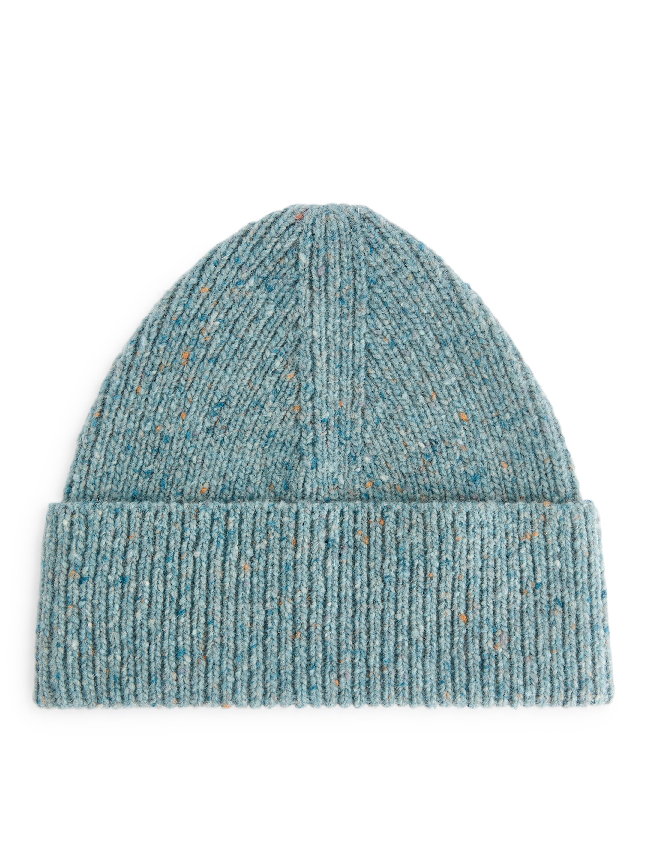 View larger image: Ribbed Wool-Blend Beanie - Green Melange - Kids | H&M GB 1