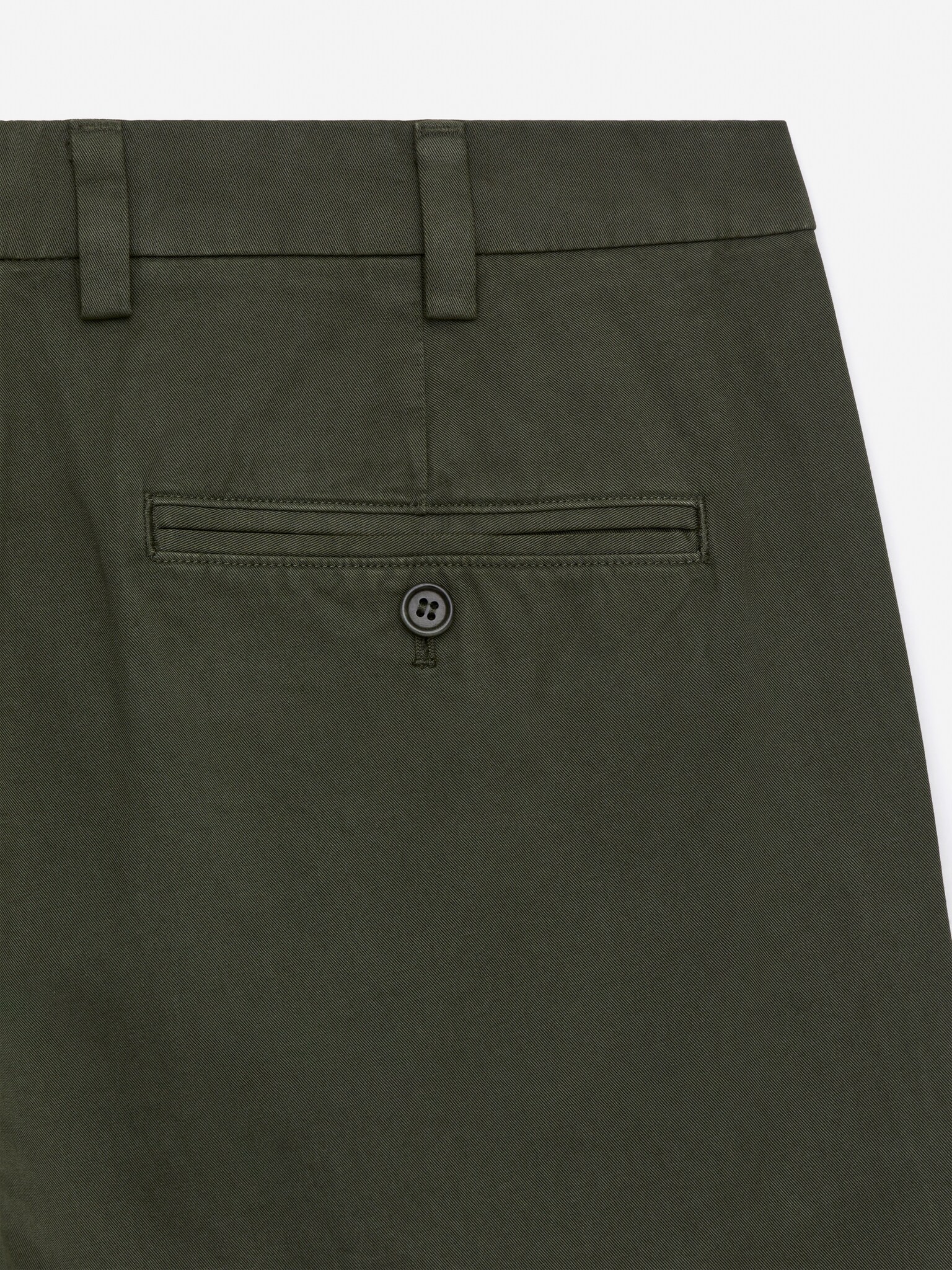 Pantalon chino droit en coton - Vert kaki/Taupe/Bleu foncé - 6