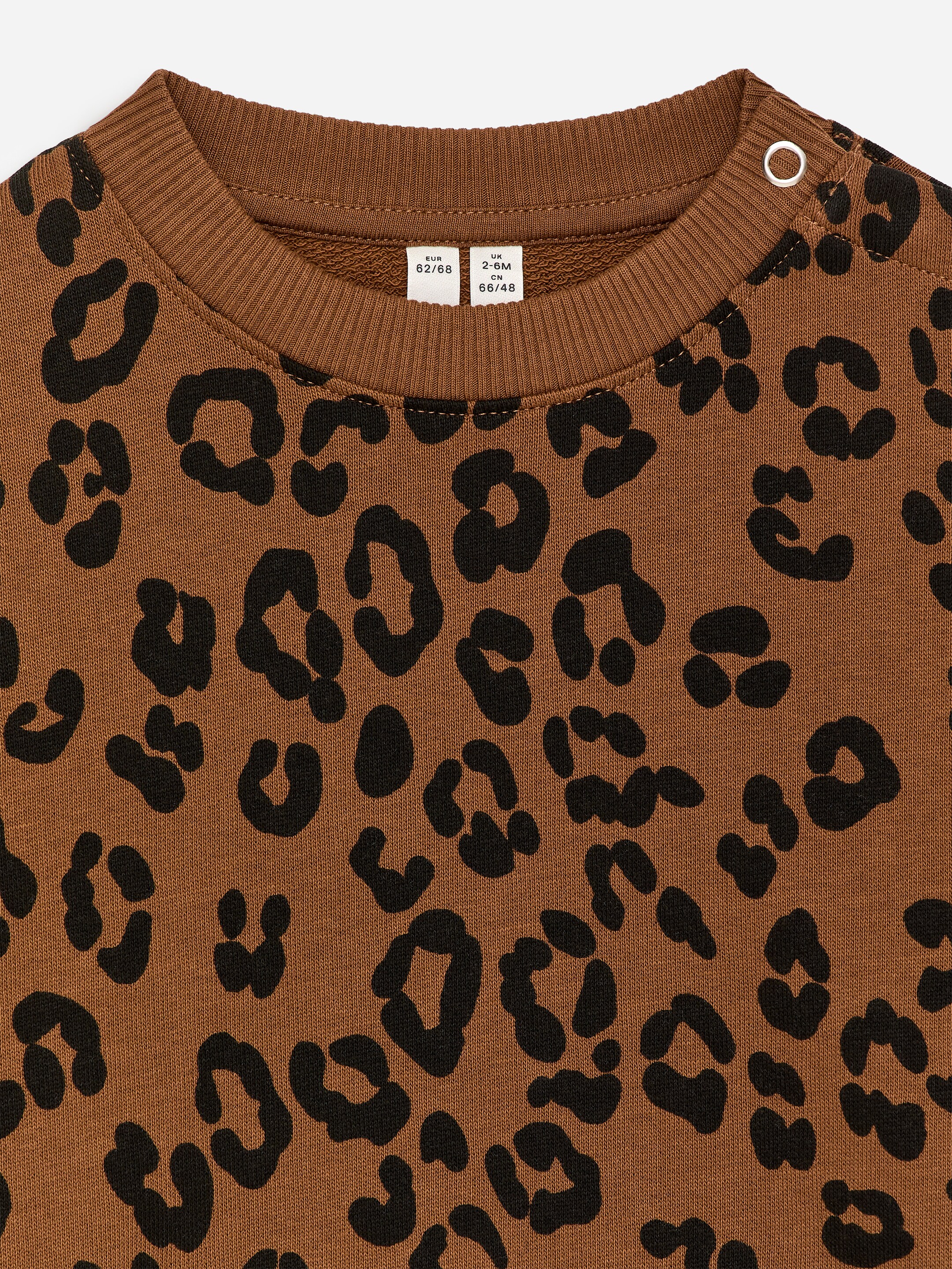 Visa större bild: Sweatshirt i bomull - Brun/svart - BARN | H&M SE 3