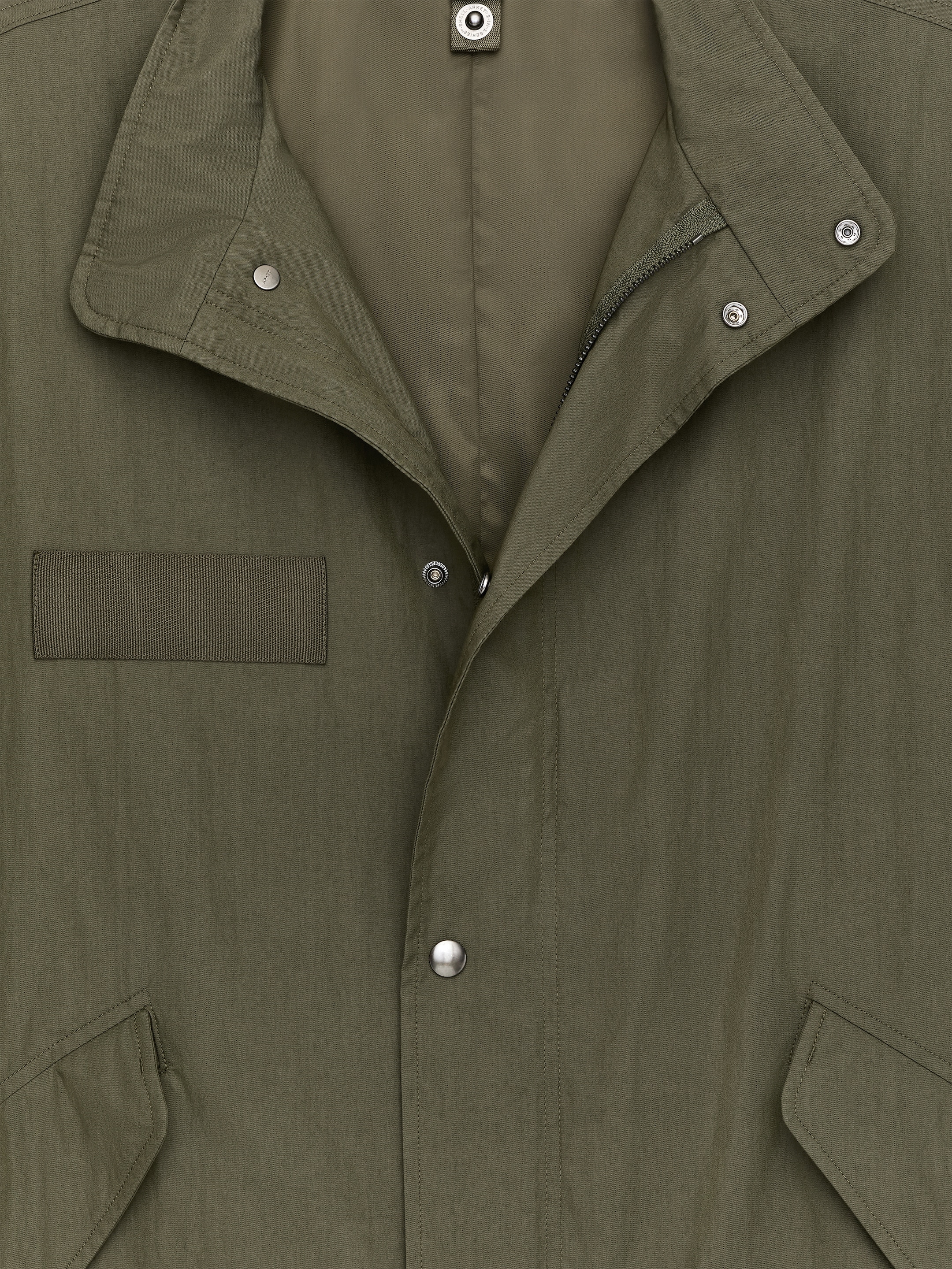 Cotton Blend Parka - Khaki Green - Relaxed fit - Men - StillMedia/DescriptiveDetail - 2