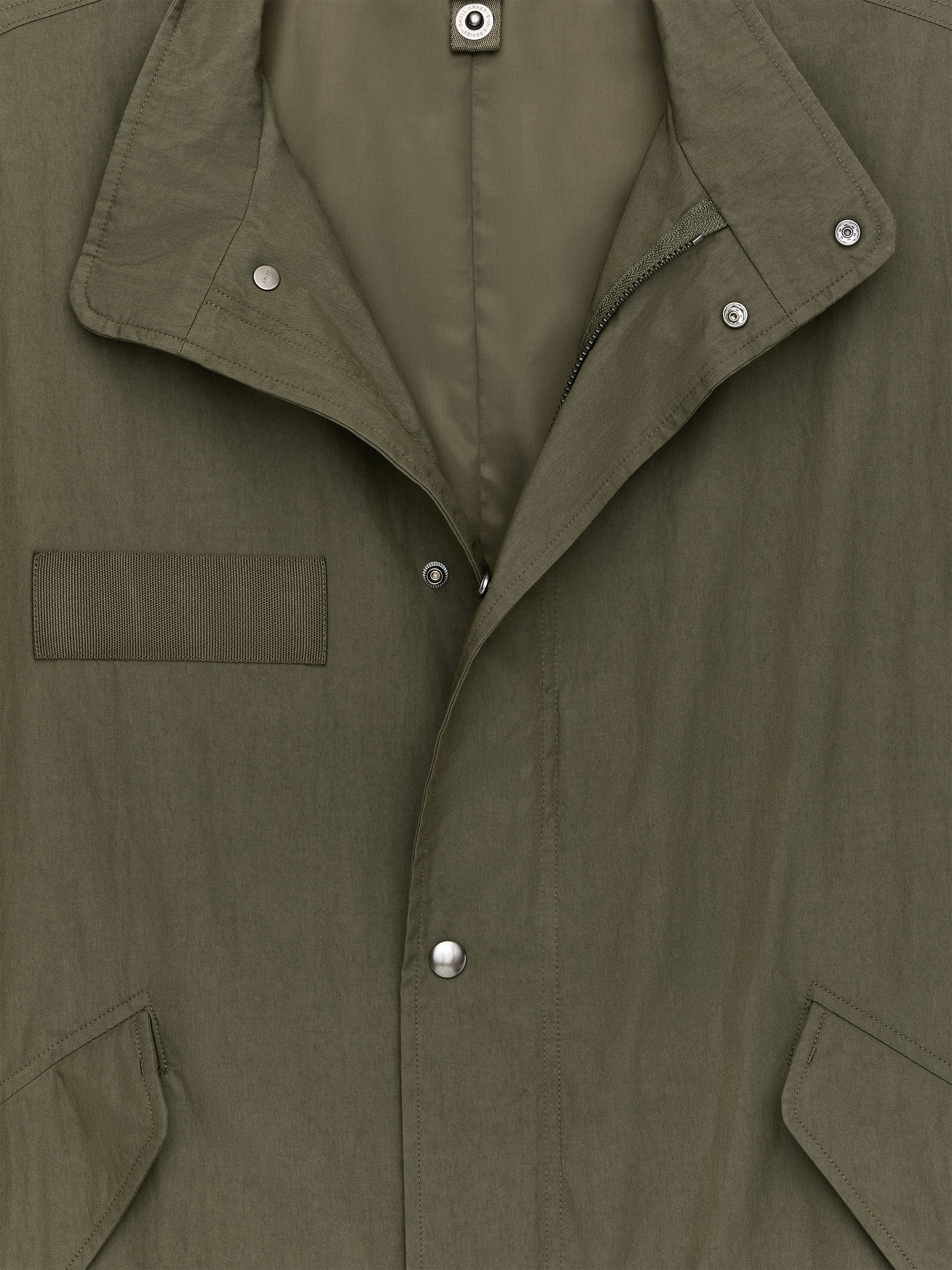 Cotton Blend Parka - Khaki Green - Relaxed fit - Men - StillMedia/DescriptiveDetail - 2