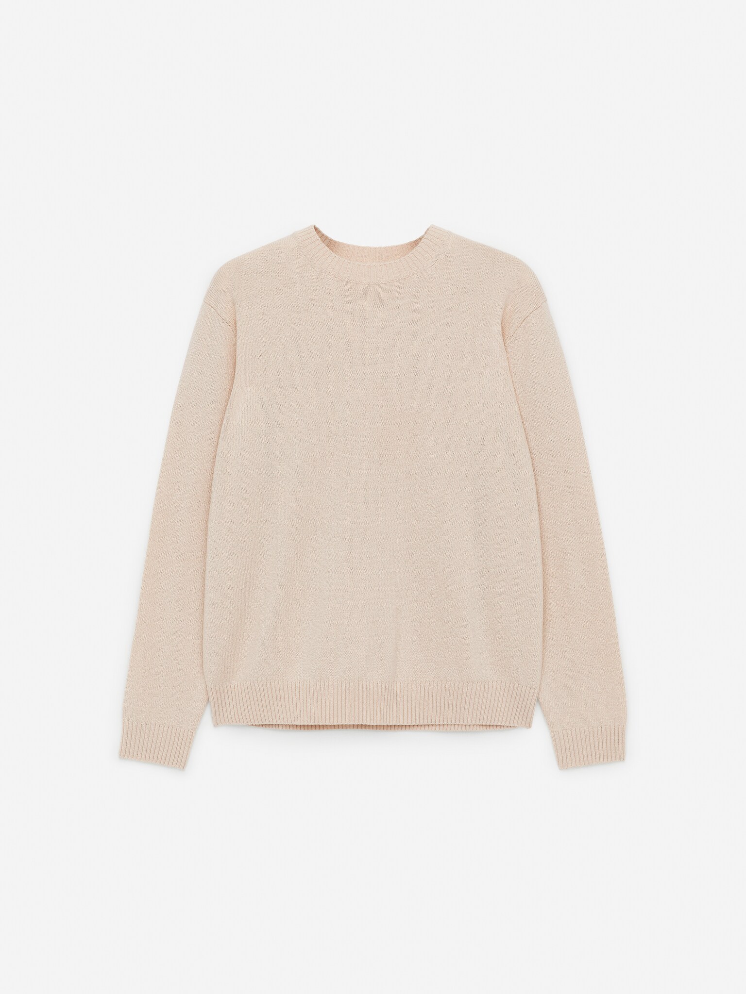 Wool-Cotton Jumper - Off White/Dark Green