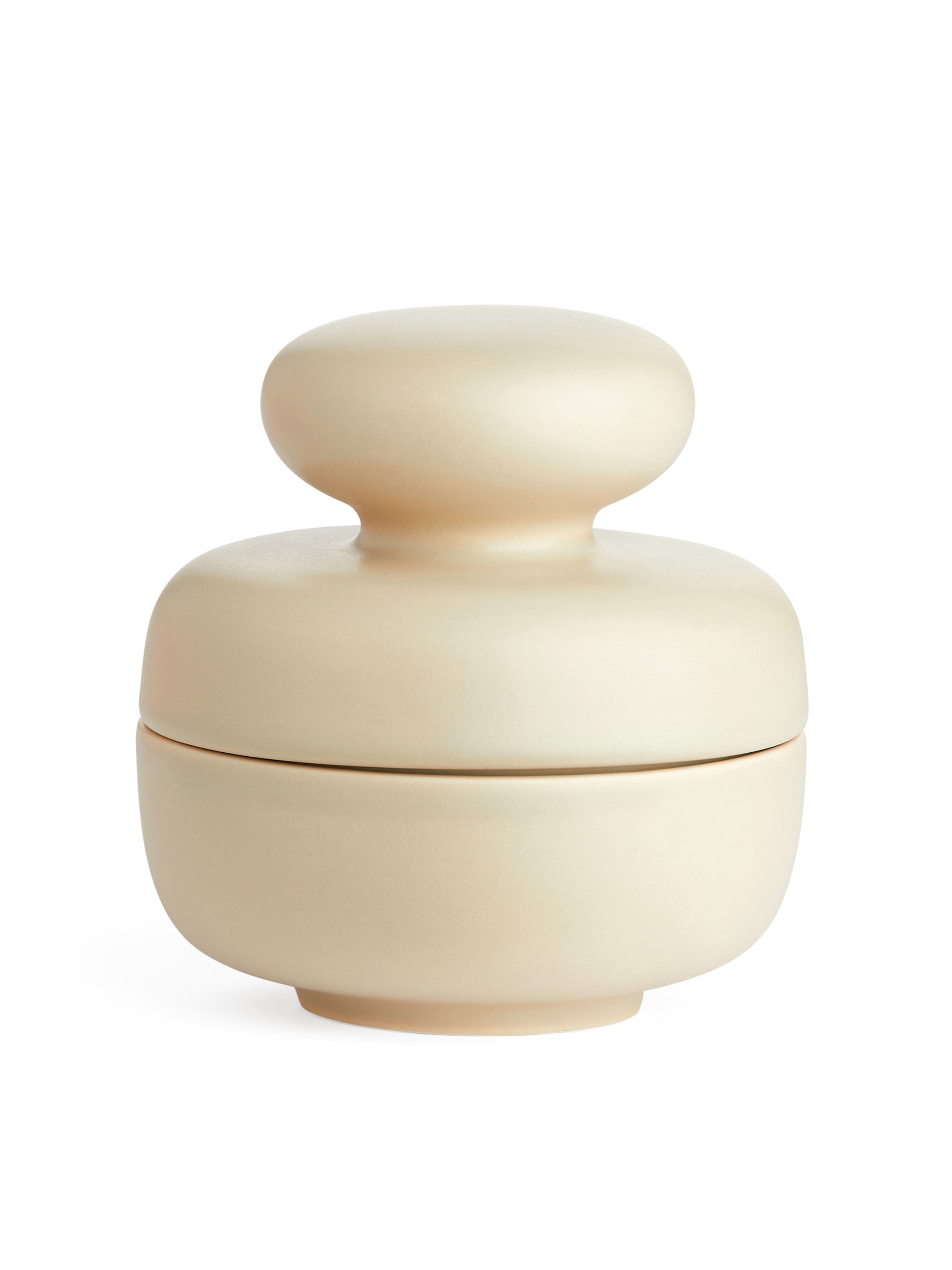 Zobacz większy obraz: Ceramiczny pojemnik 10 cm - Jasny beż - HOME | H&M PL 1