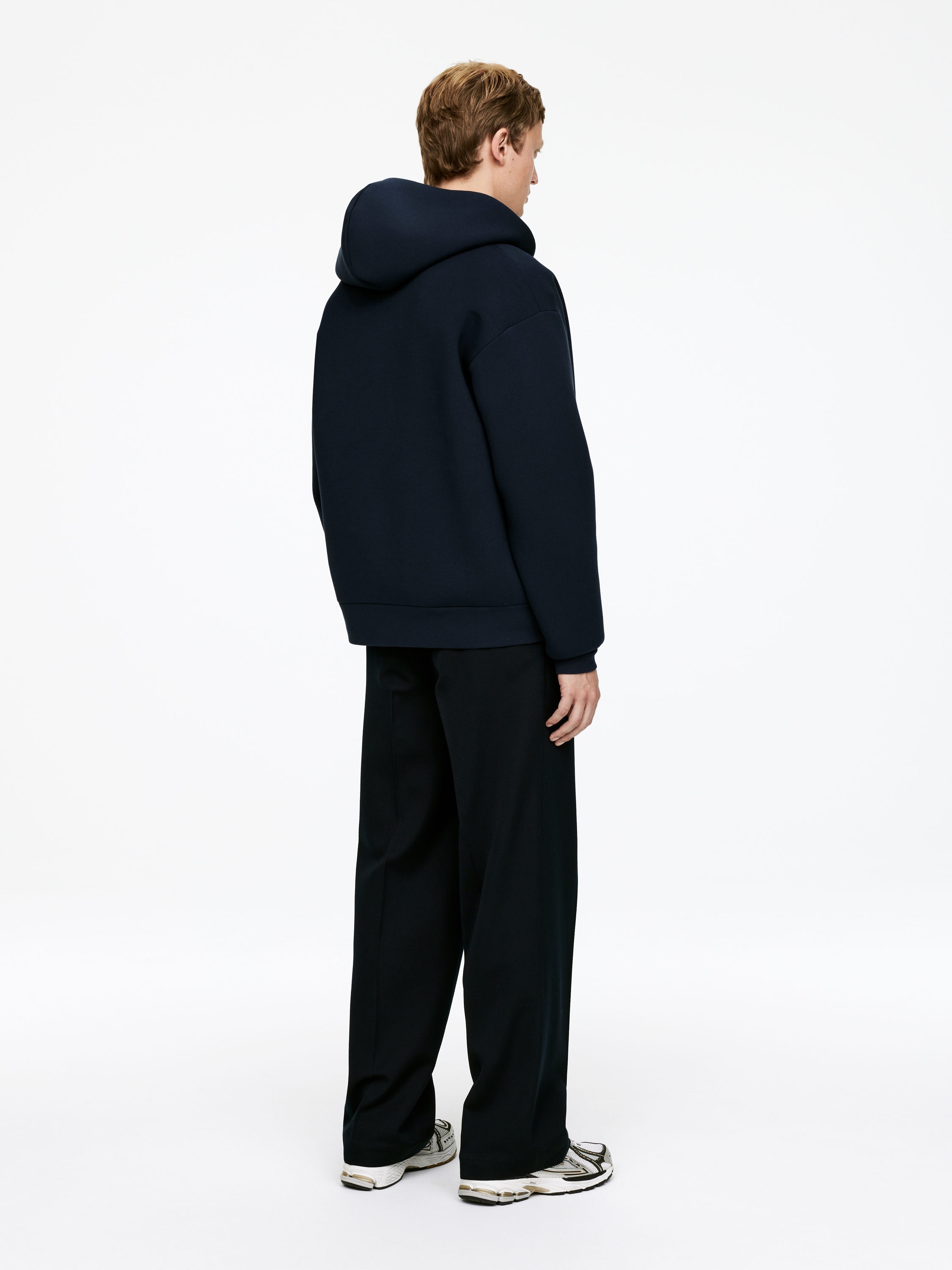 Scuba Zip Hoodie - Dark Blue - Relaxed fit - Men - StillMedia/Lookbook - 5