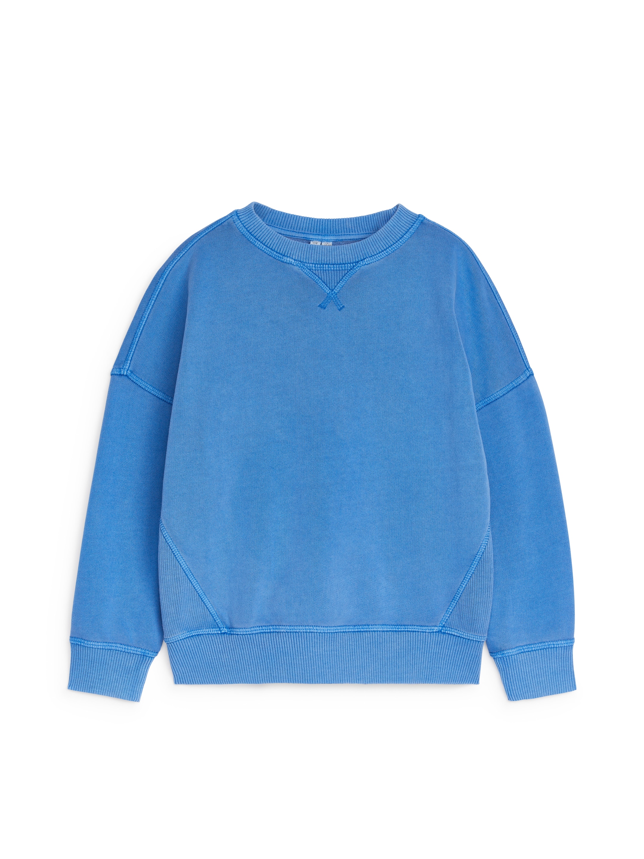 Sweatshirt i bomull med lös passform - Klarblå - Loose fit - Children - StillMedia/DescriptiveStillLife - 1