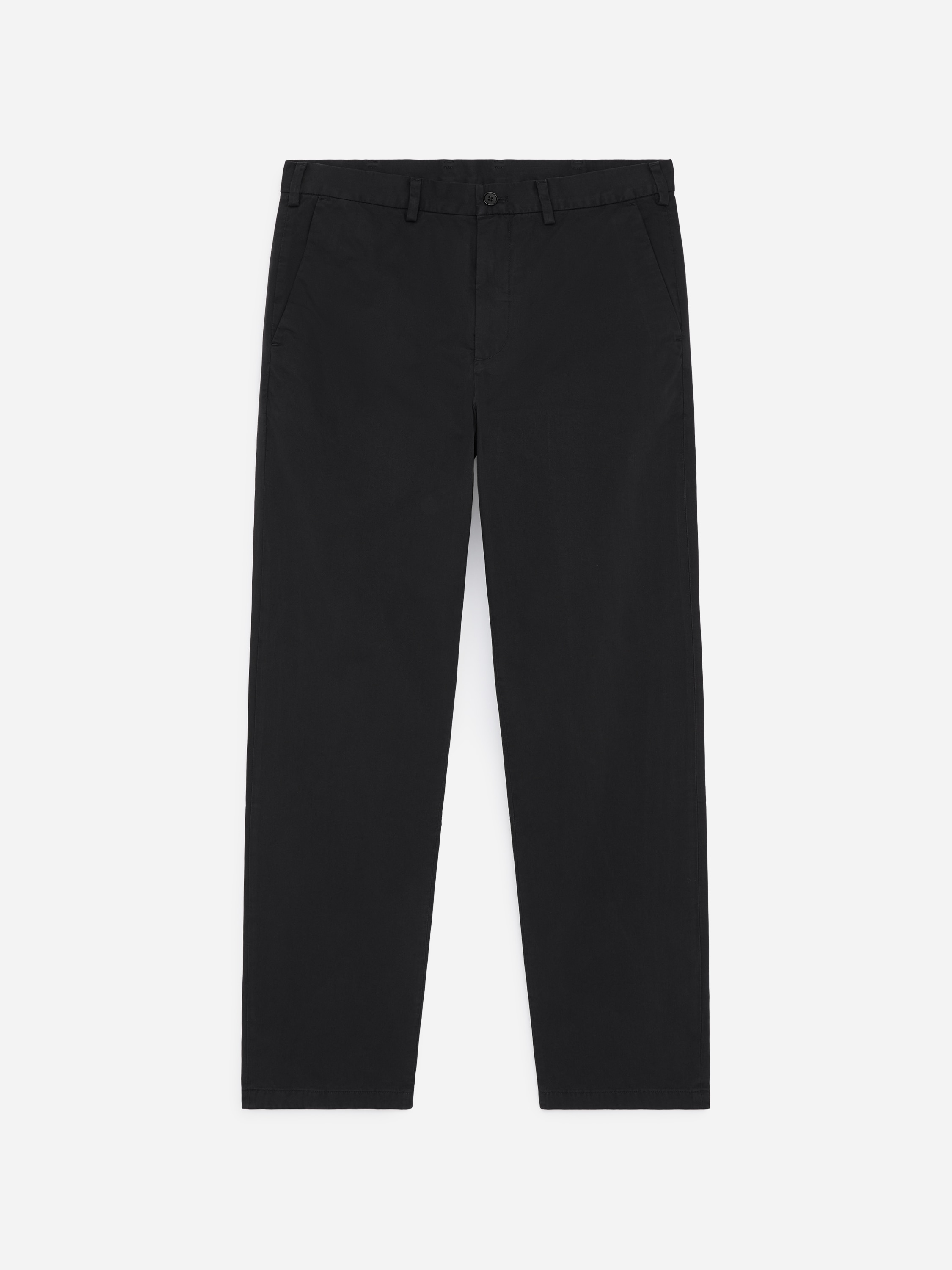 Pantalon chino droit en coton - Noir/Marron foncé/Bleu foncé/Vert foncé