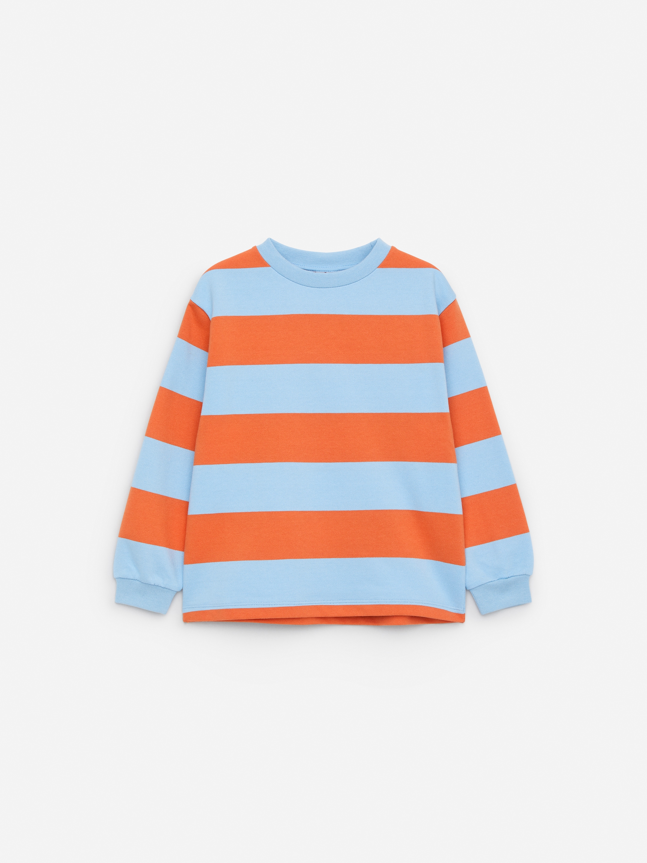 Terry Sweatshirt - Light Blue/Orange - Regular fit - Children - StillMedia/DescriptiveStillLife - 1