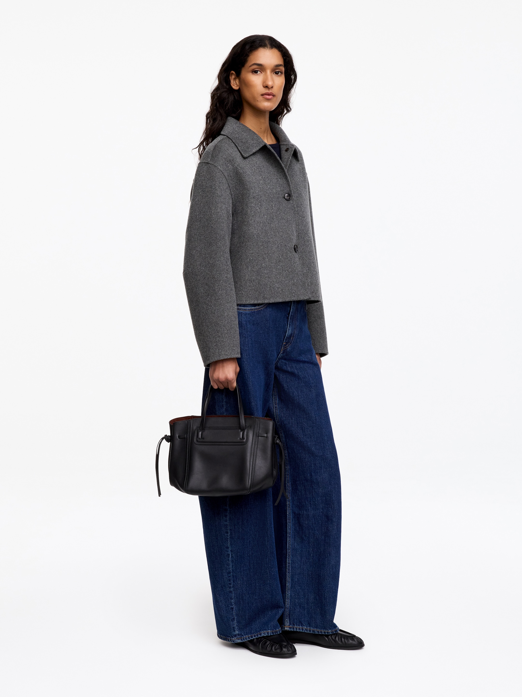 Doublé Wool-Blend Overshirt - Grey - Regular fit - Women - StillMedia/Lookbook - 2
