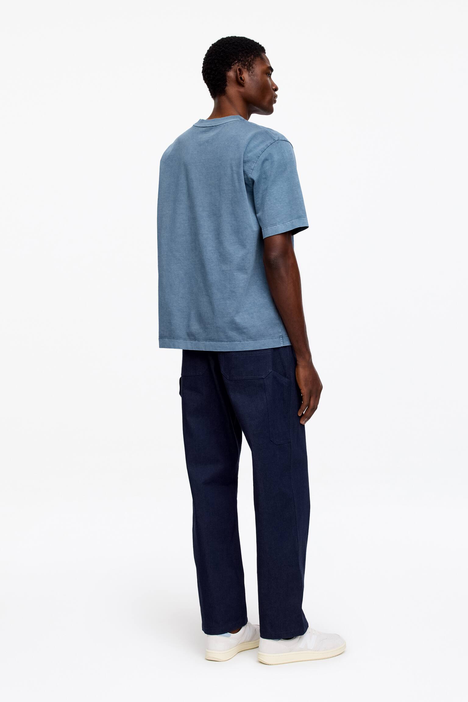 T-shirt décontracté - Bleu/Vert délavé/gris/Beige - 7