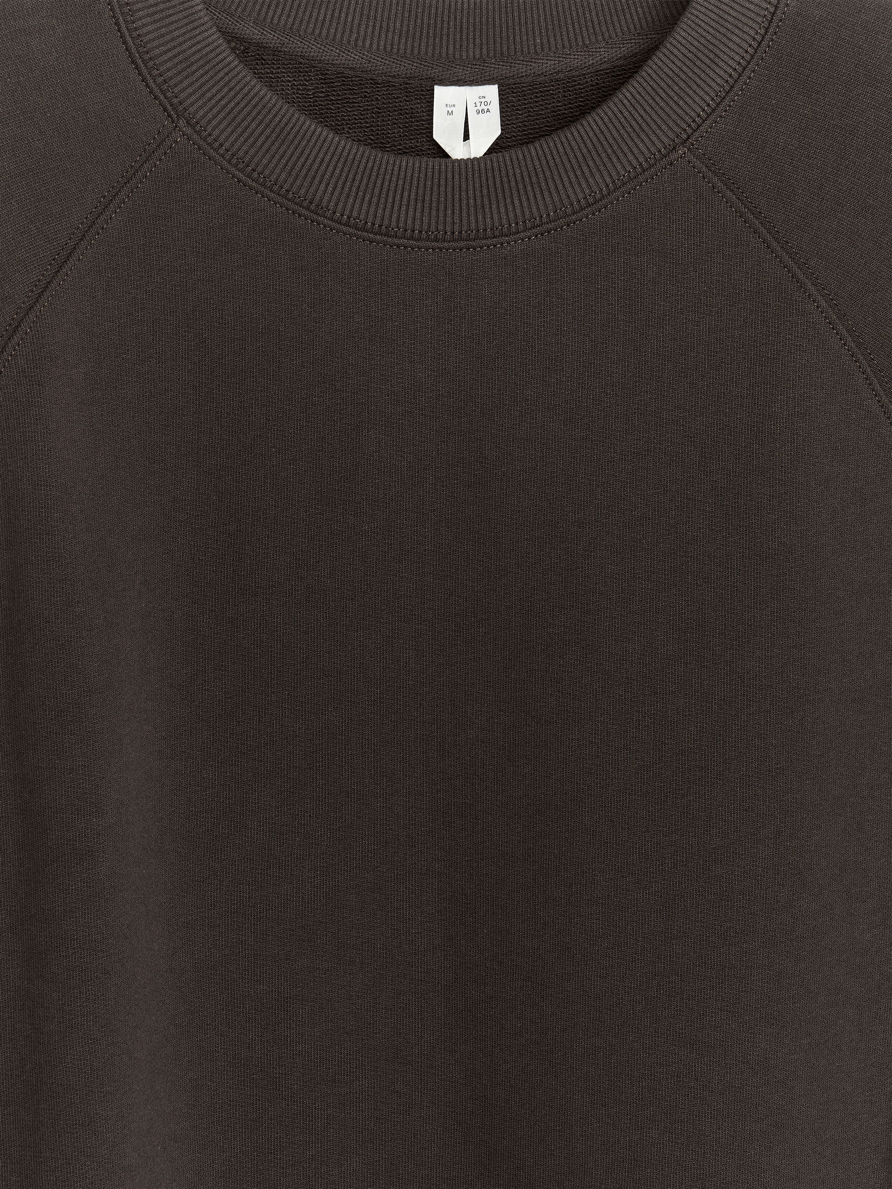 Felpa in morbida spugna francese - Marrone scuro - Loose fit - Women - StillMedia/DescriptiveDetail - 2