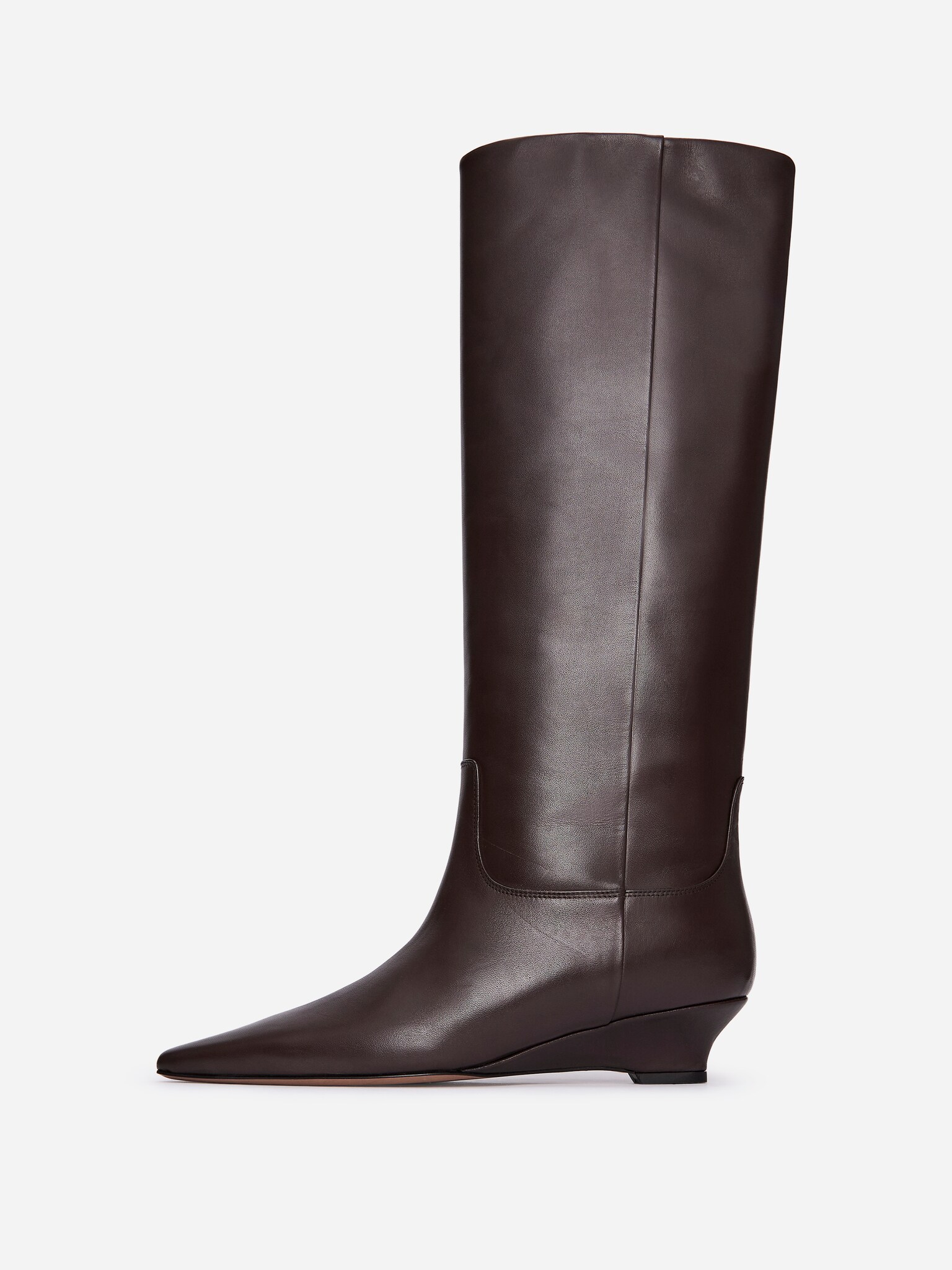Leather Boots - Dark Brown - 3