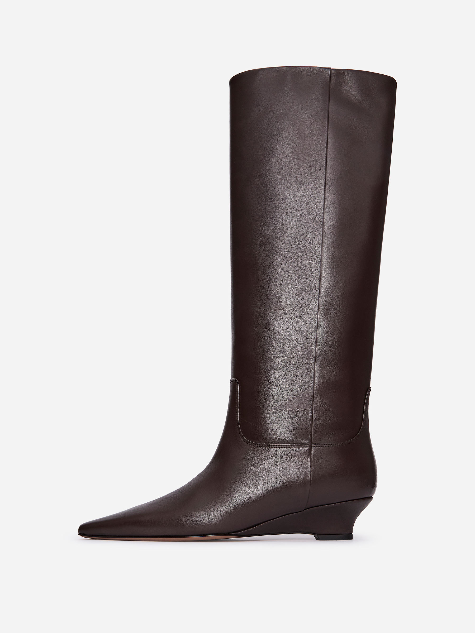 Leather Boots - Dark Brown - Women - StillMedia/DescriptiveStillLife - 1