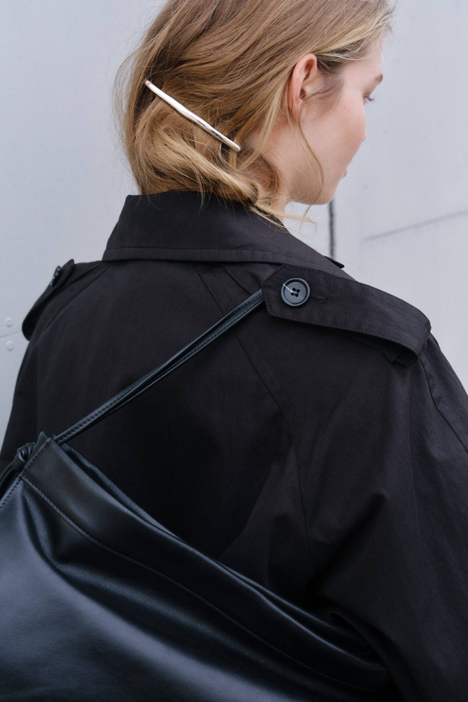 Oversize-Trenchcoat - Schwarz - 4