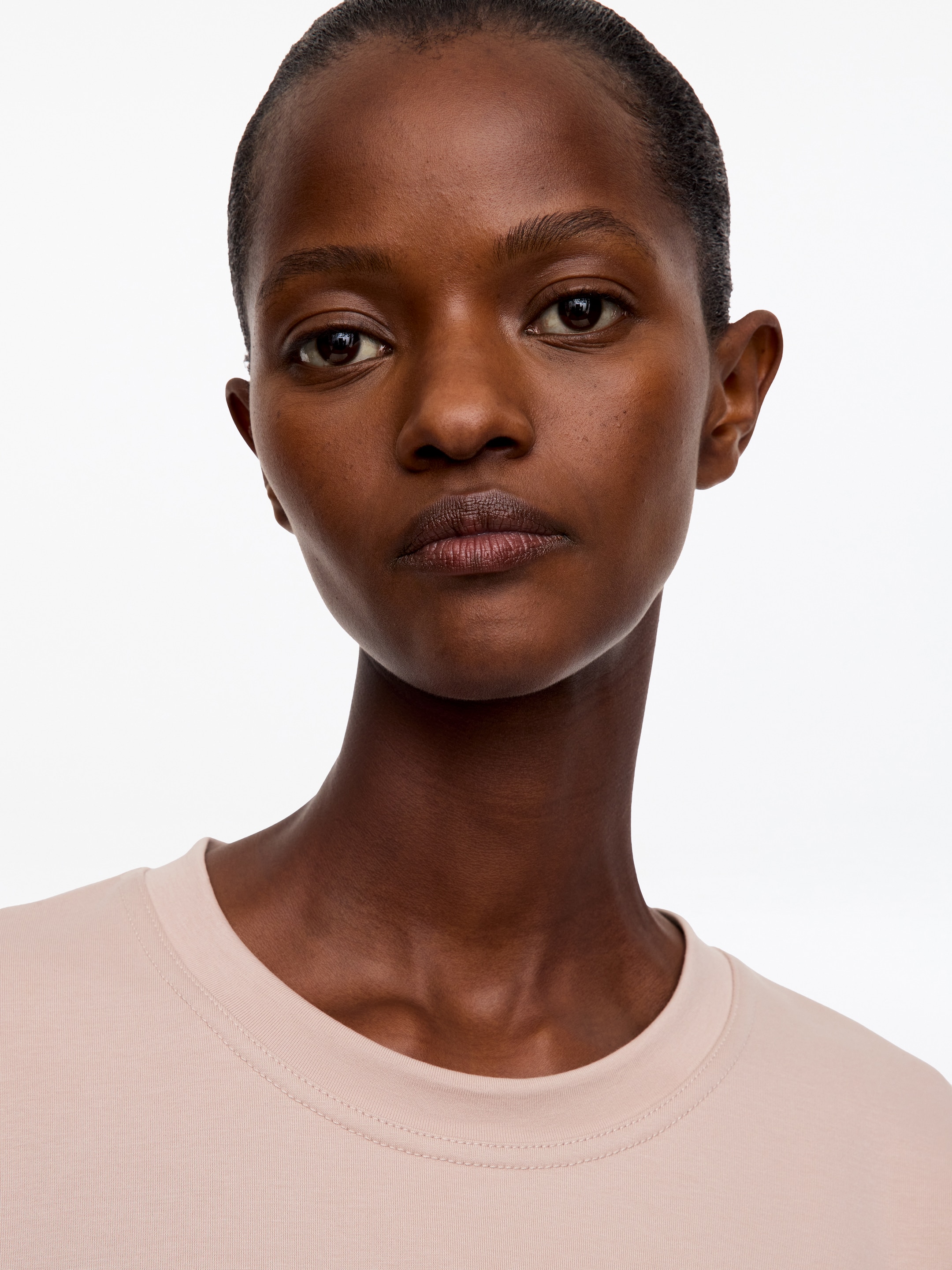 Signature Constructed T-Shirt - Dusty Pink - Regular fit - women - StillMedia/Lookbook - 3