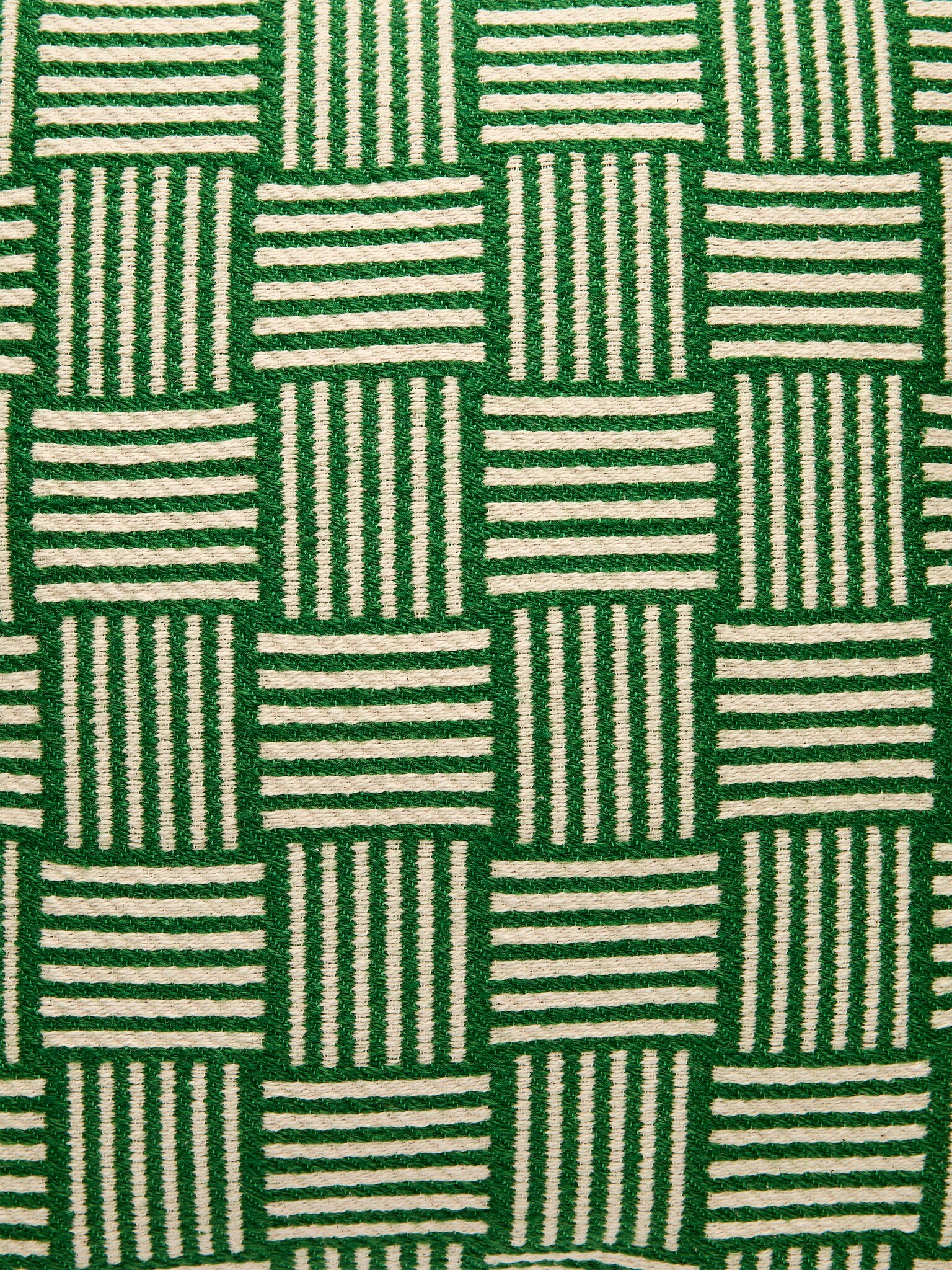 Housse de coussin en coton et laine 50 x 50 cm - Vert/Bleu - 2