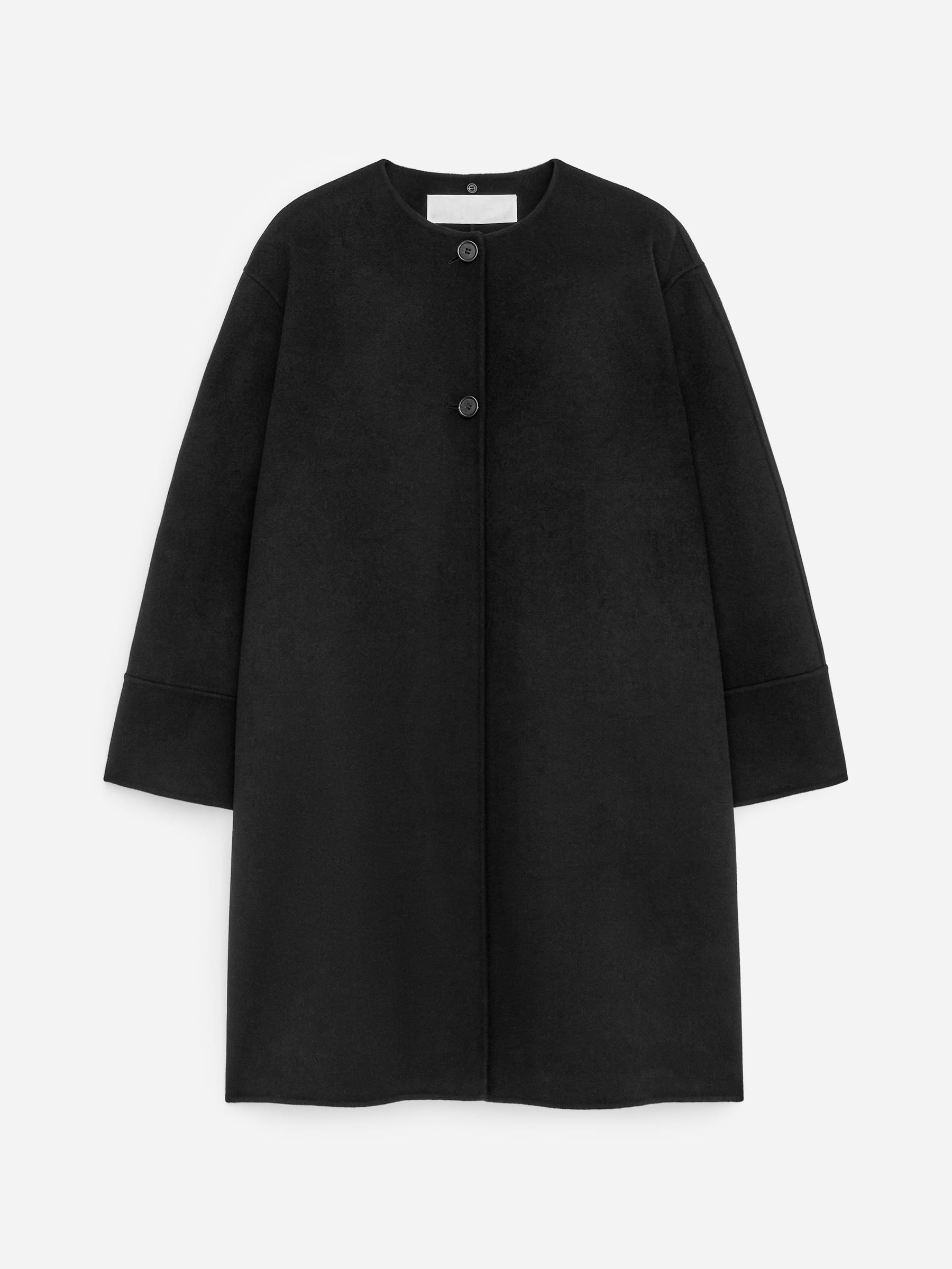 Manteau cape en laine mélangée doublée - Noir - Regular fit - Femme - StillMedia/DescriptiveStillLife - 4