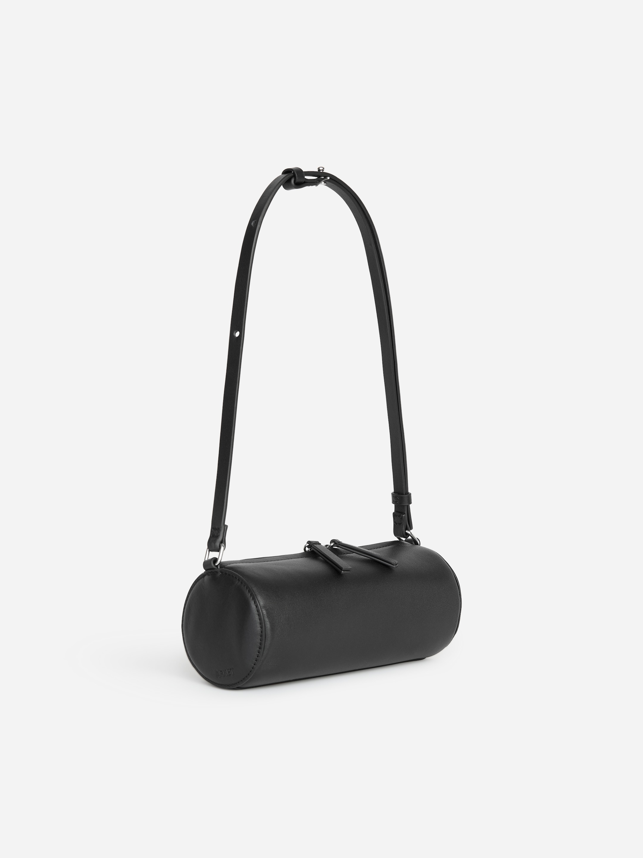 Borsa a spalla cilindrica in pelle - Nero - women - StillMedia/DescriptiveStillLife - 1