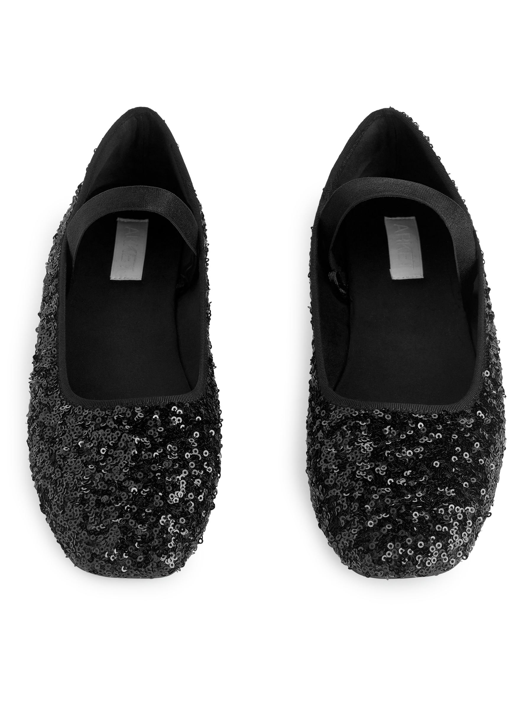 Sequin Ballet Flats - Black - Women - StillMedia/DescriptiveStillLife - 11