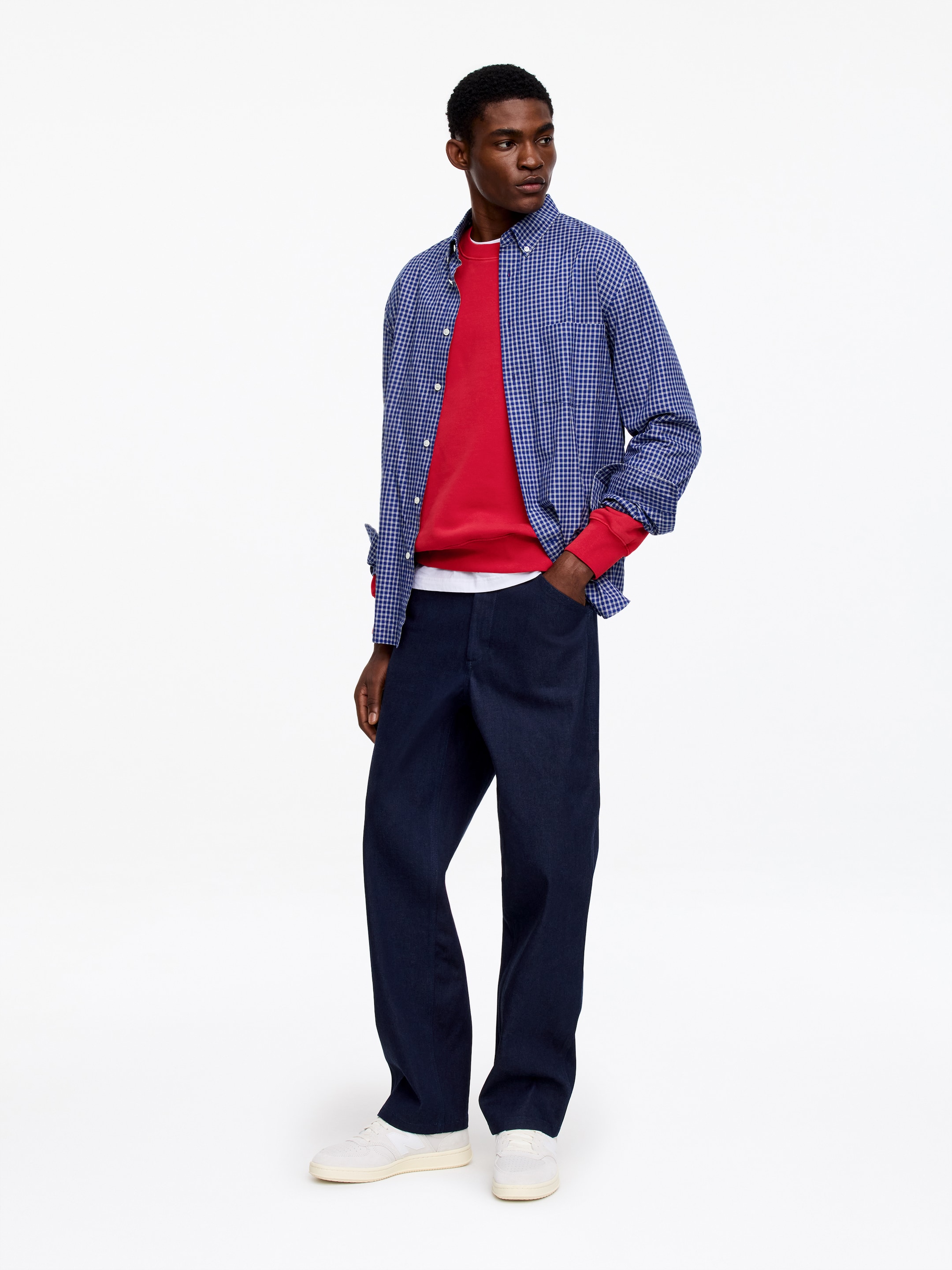 Legeres Sweatshirt - Rot - Relaxed Fit - Herren - StillMedia/Lookbook - 4