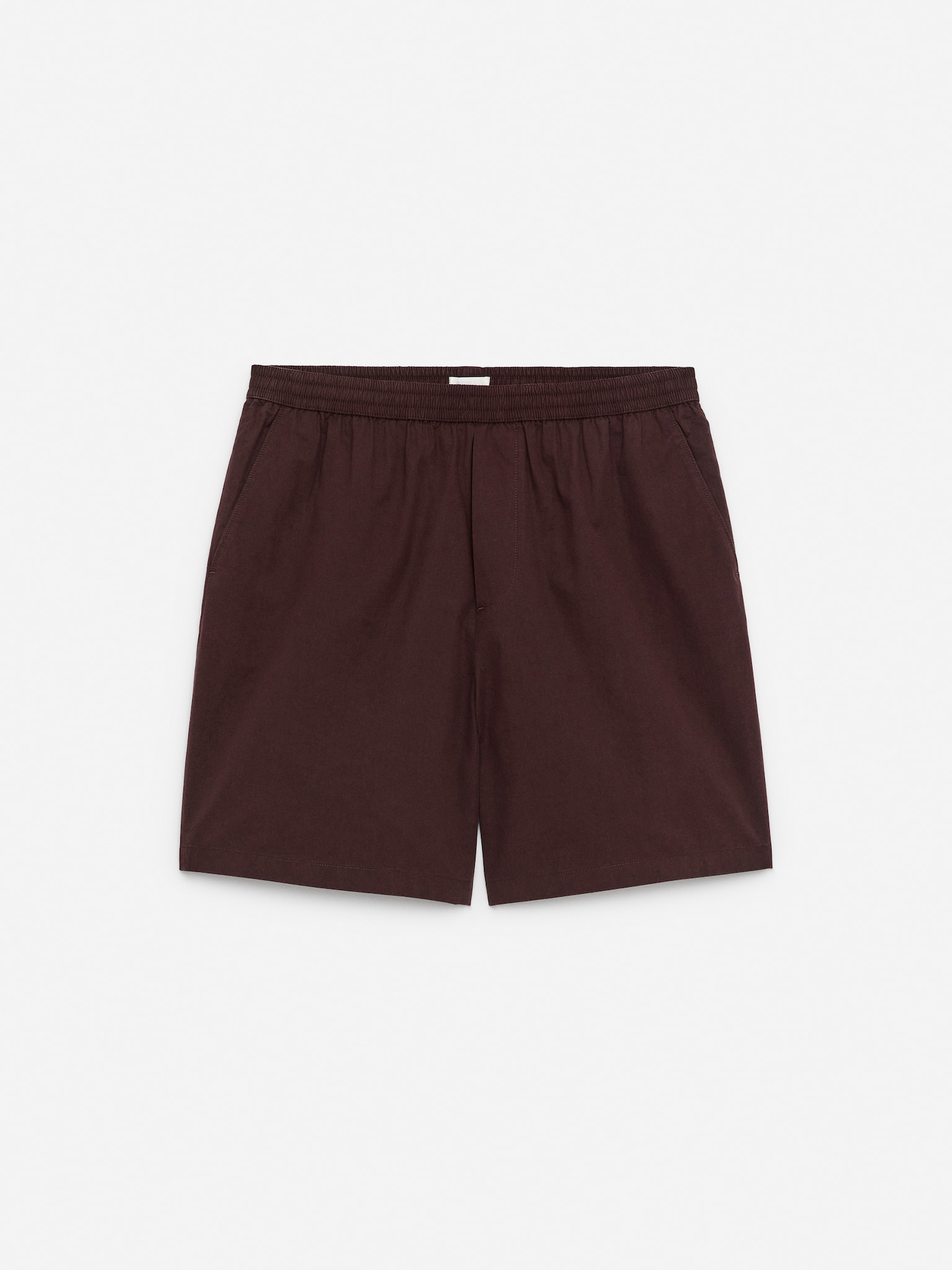 Short en coton - Bordeaux/Taupe/Bleu foncé - 2