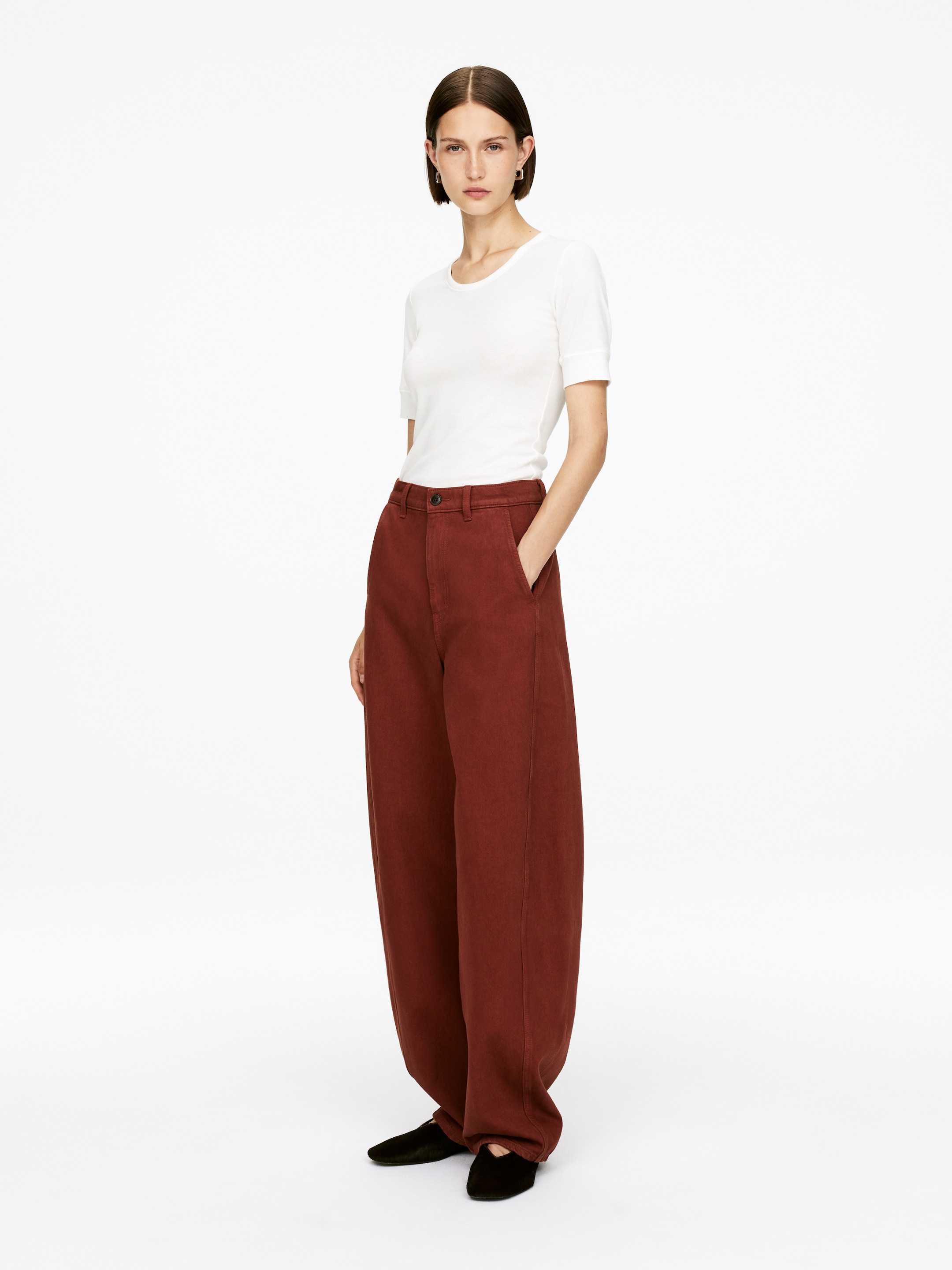 Zobraziť väčší obrázok: Barrel-Leg Jeans - Prekyslená hnedá - ŽENY | H&M SK 3