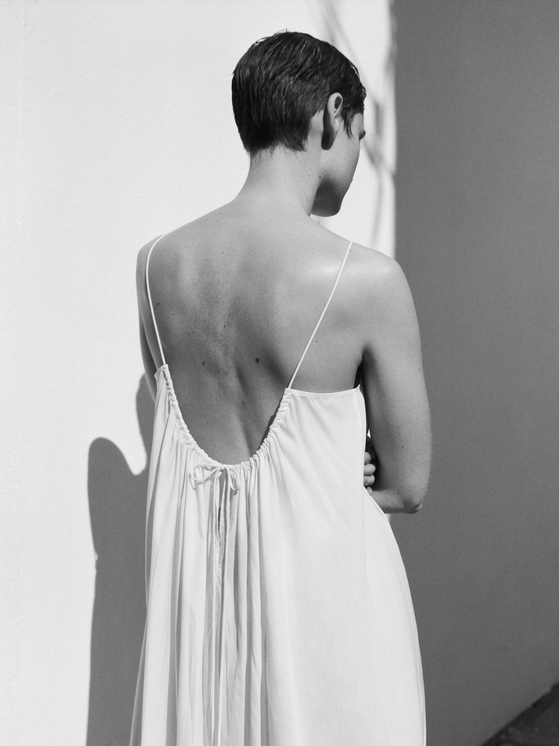 Robe de plage en lyocell et coton - Blanc cassé - Loose fit - Femme - StillMedia/Environmental - 1