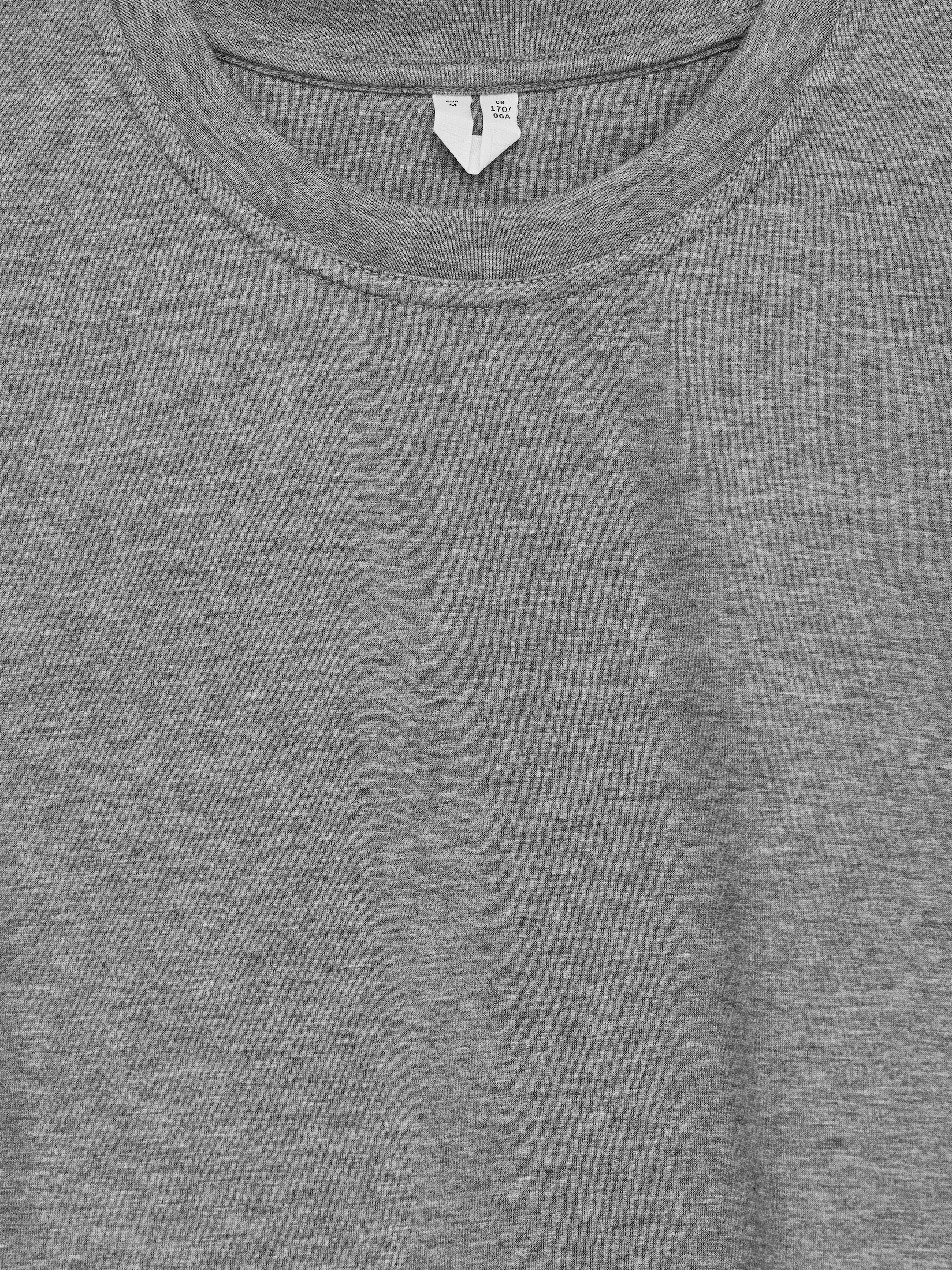 View larger image: PEARL Heavyweight T-Shirt - Grey Melange - Ladies | H&M GB 6