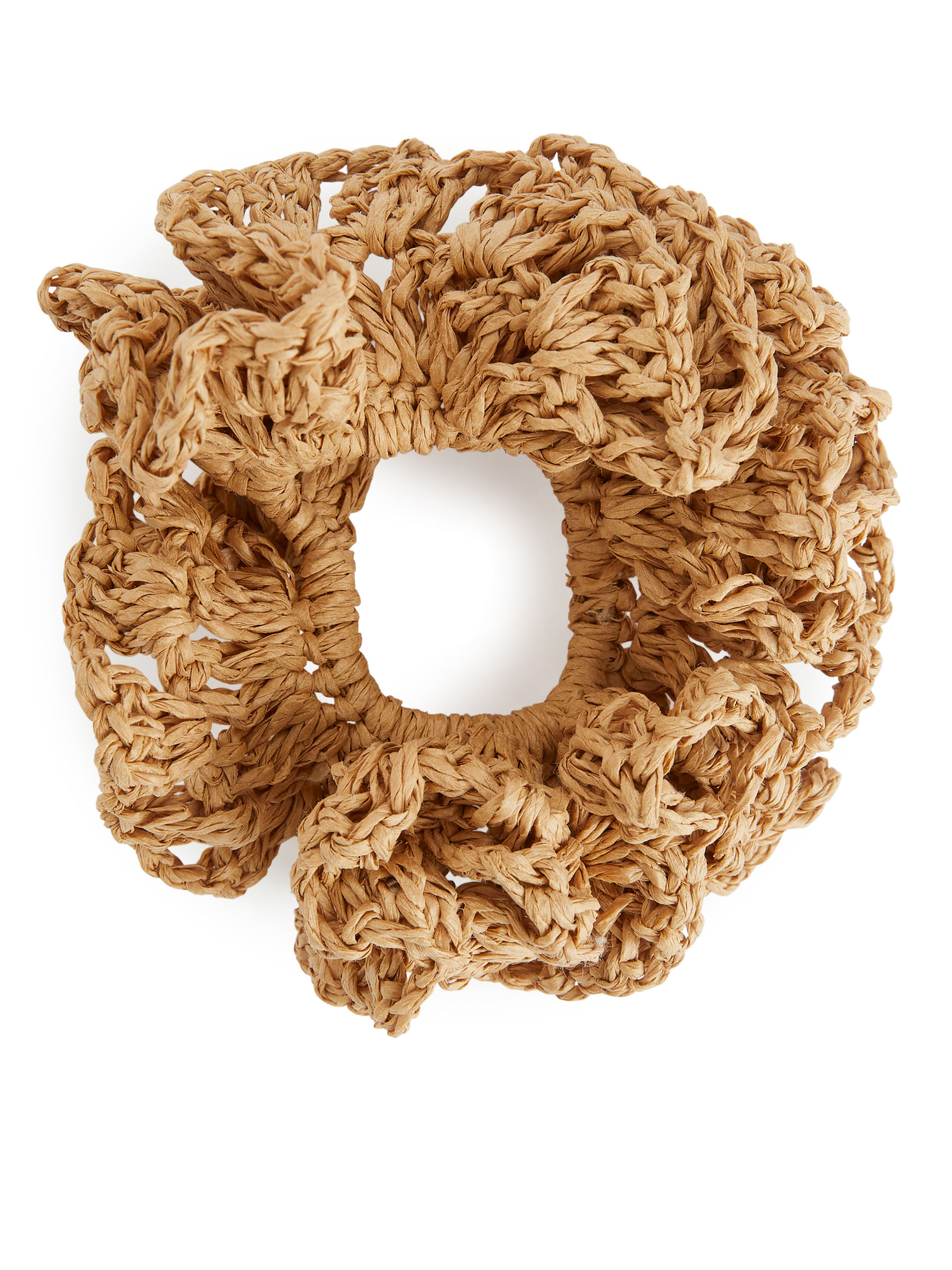 Scrunchie aus Papierstroh - Beige - Damen - StillMedia/DescriptiveStillLife - 1