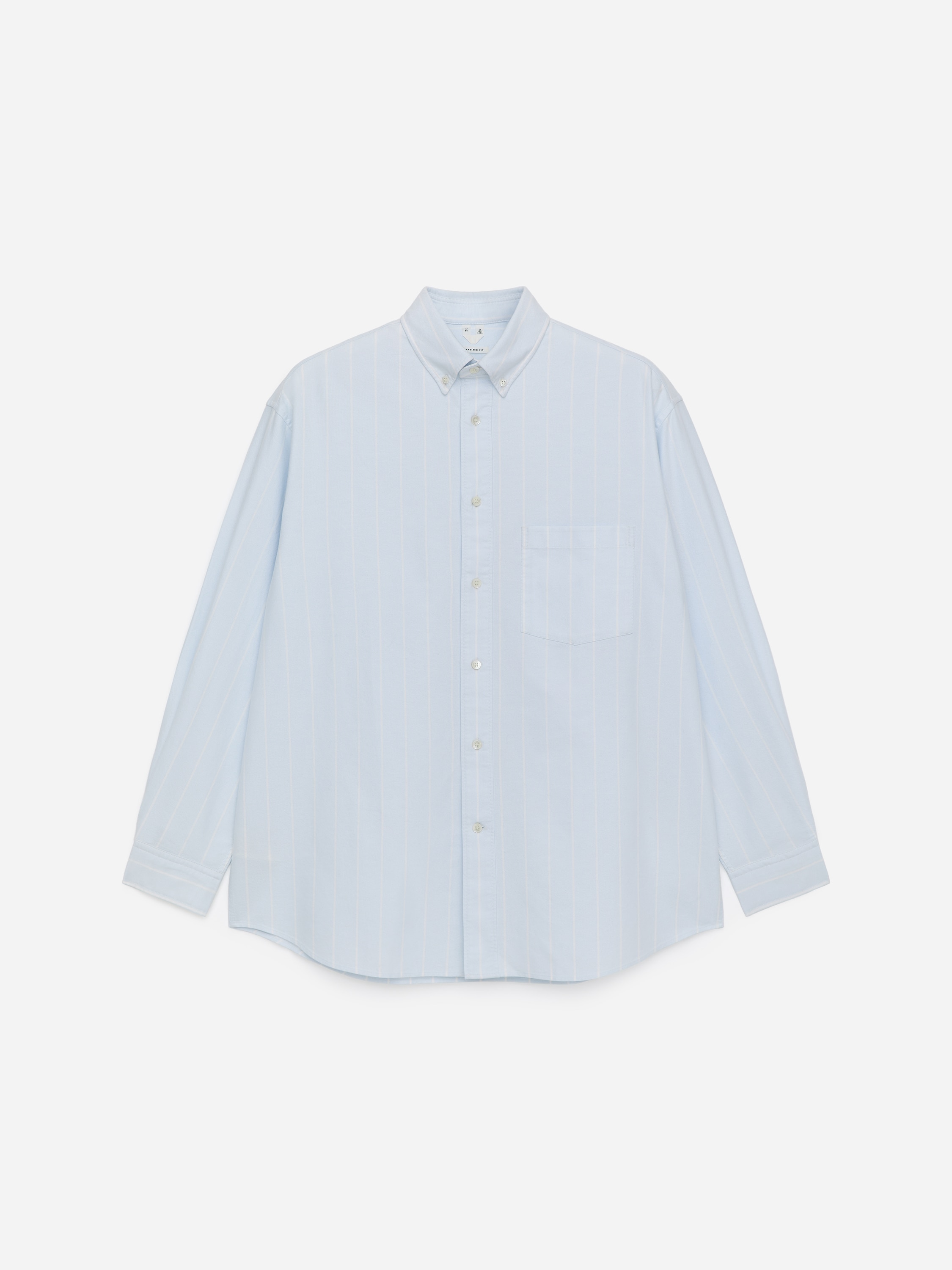 Chemise Oxford oversize - Bleu/Blanc/Vert/Carreaux