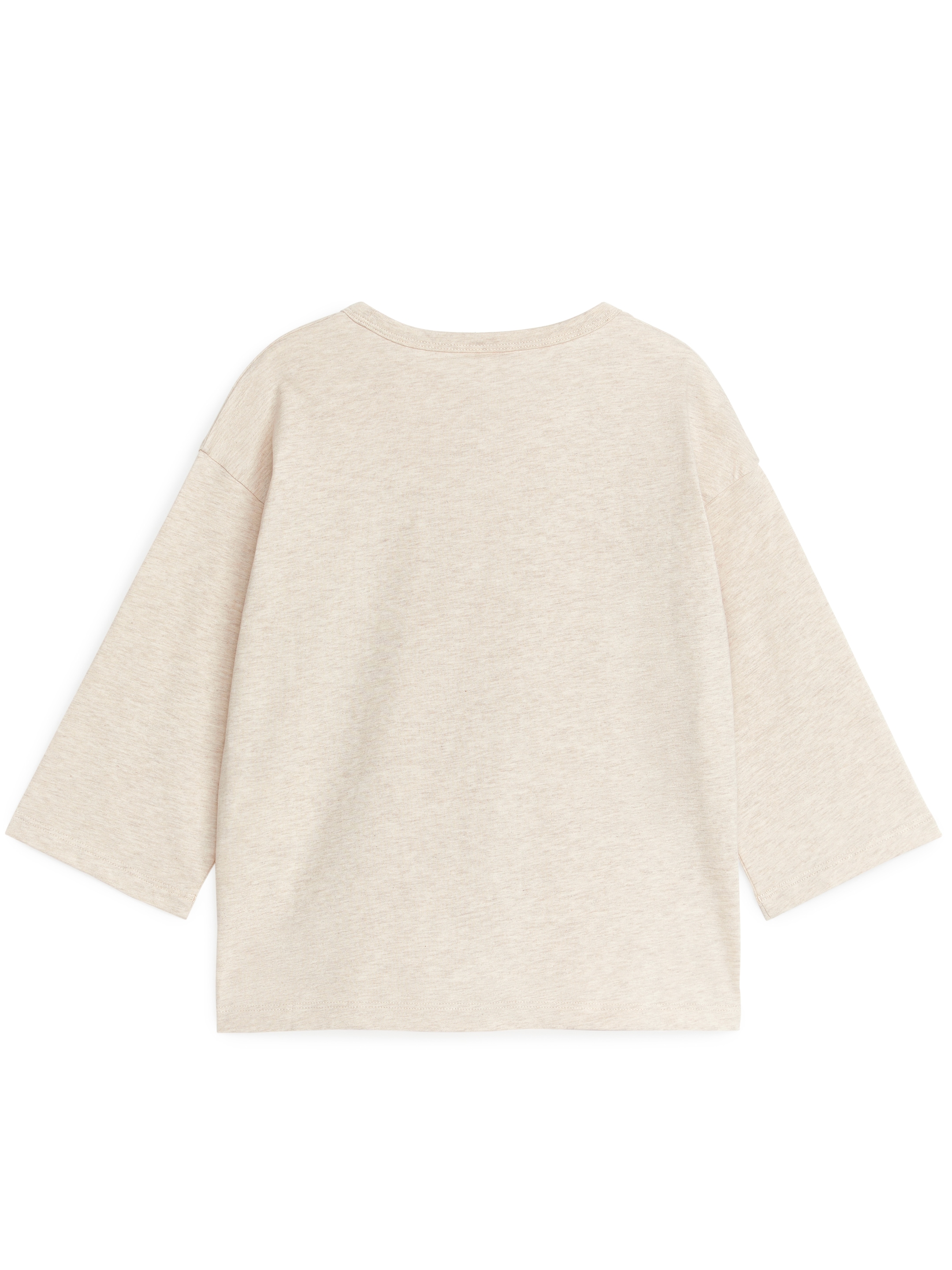 Oversized Long-Sleeved T-Shirt - Beige Melange - Oversized - Children - StillMedia/DescriptiveStillLife - 3