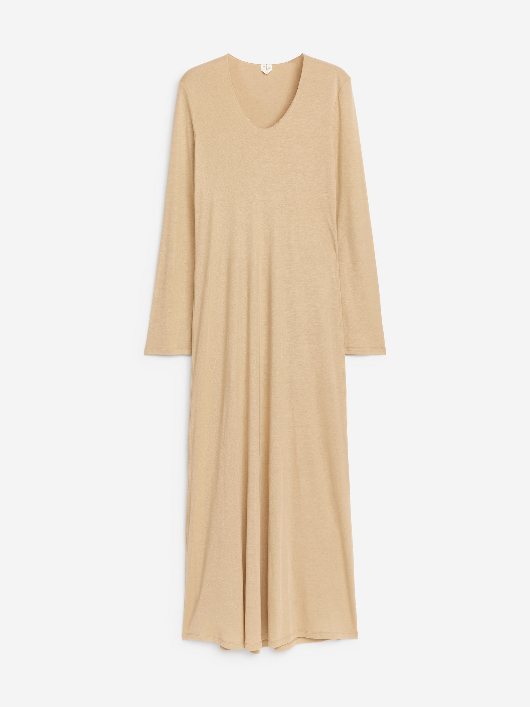 Robe longue en lyocell-Beige-11554