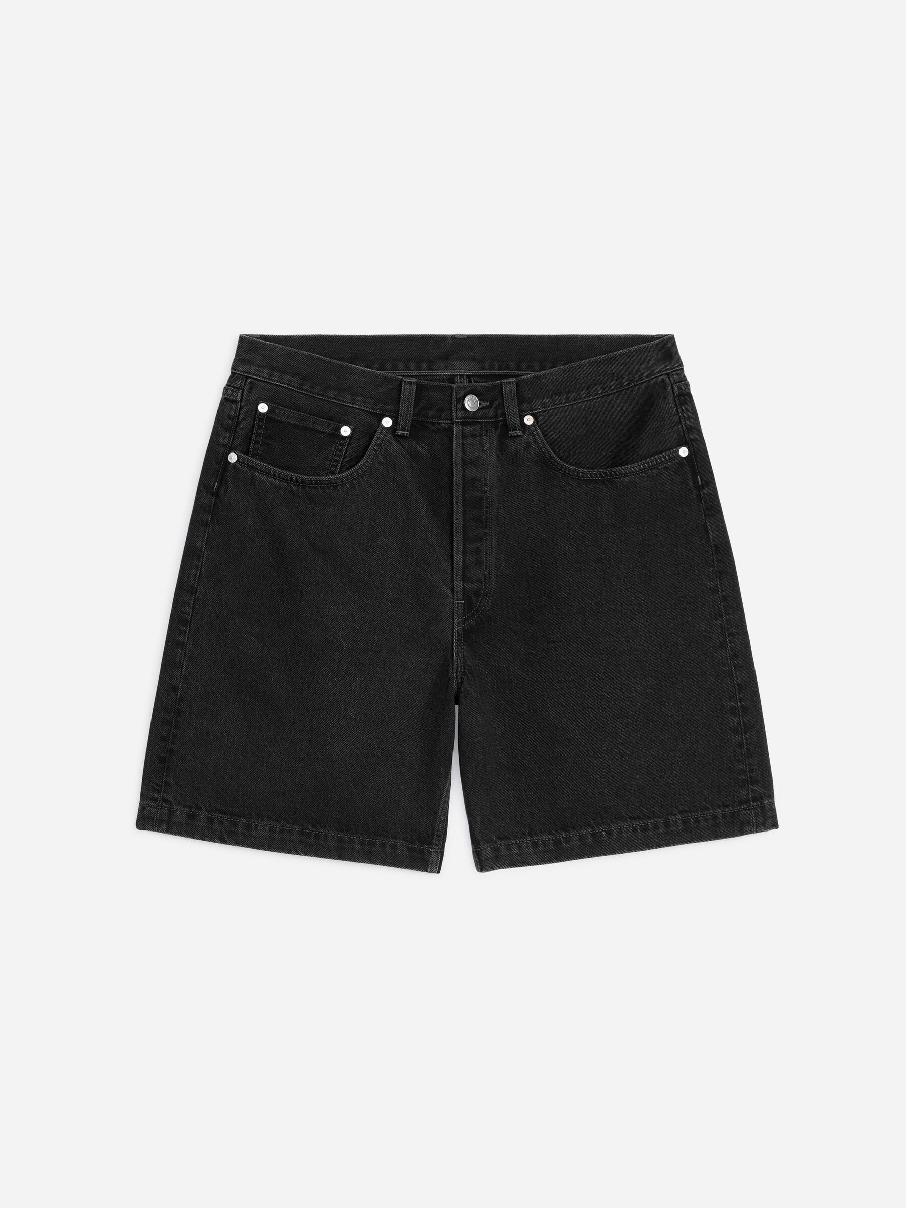 Pantalones cortos denim relaxed fit - Negro - Corte relajado - Men - StillMedia/DescriptiveStillLife - 1