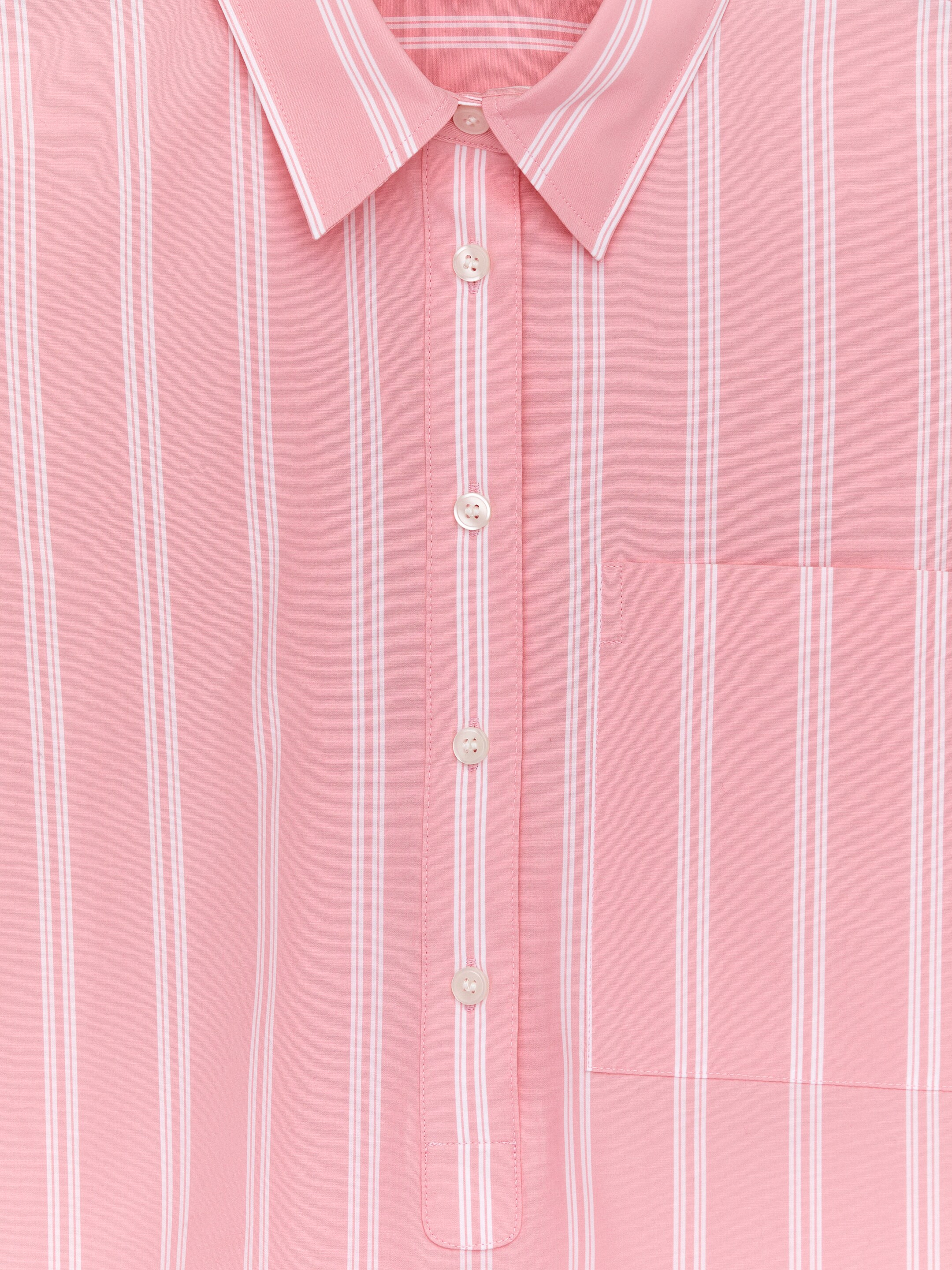 Zobrazit větší obrázek: Popover bavlněná košile - Růžová/pruhovaná - ŽENY | H&M CZ 2