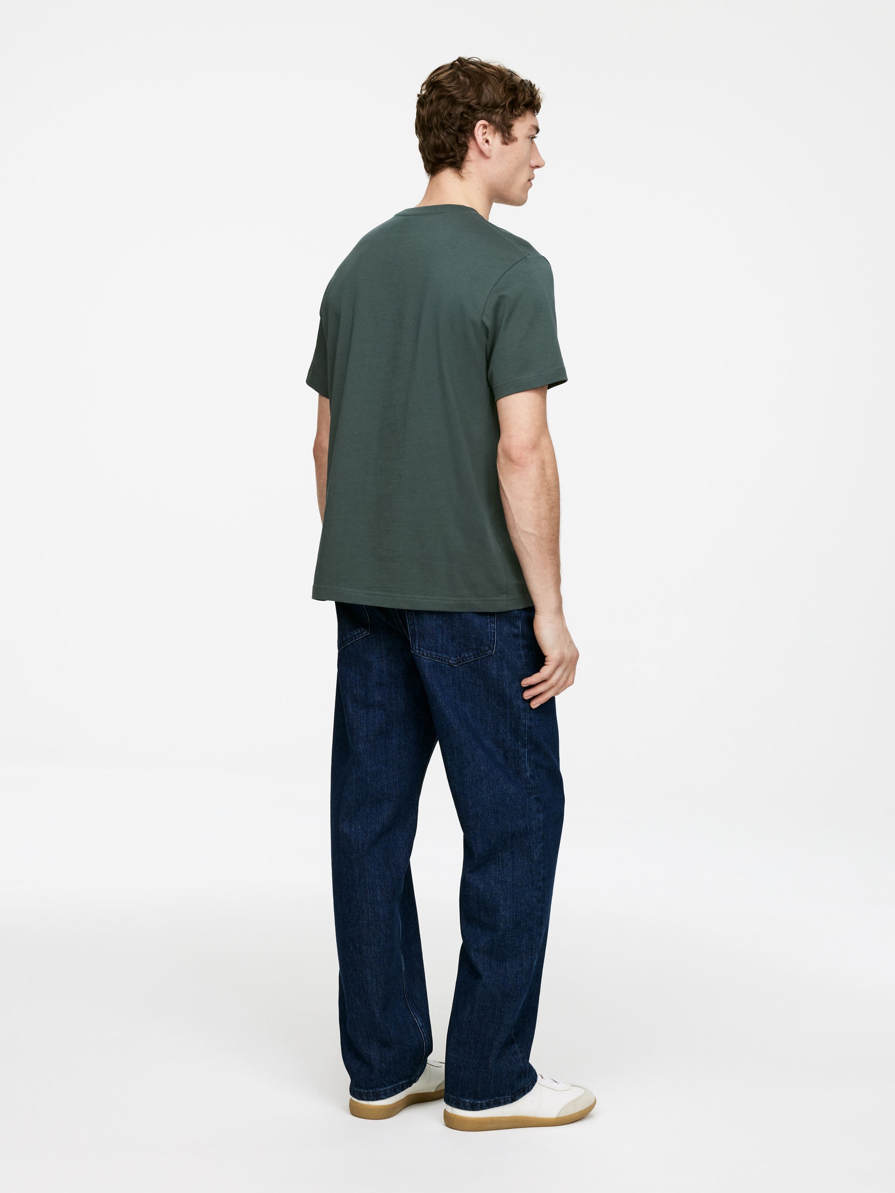 T-Shirt mit normaler Passform, 170 g/m² - Dunkelgrün - Regular Fit - Men - StillMedia/Lookbook - 3