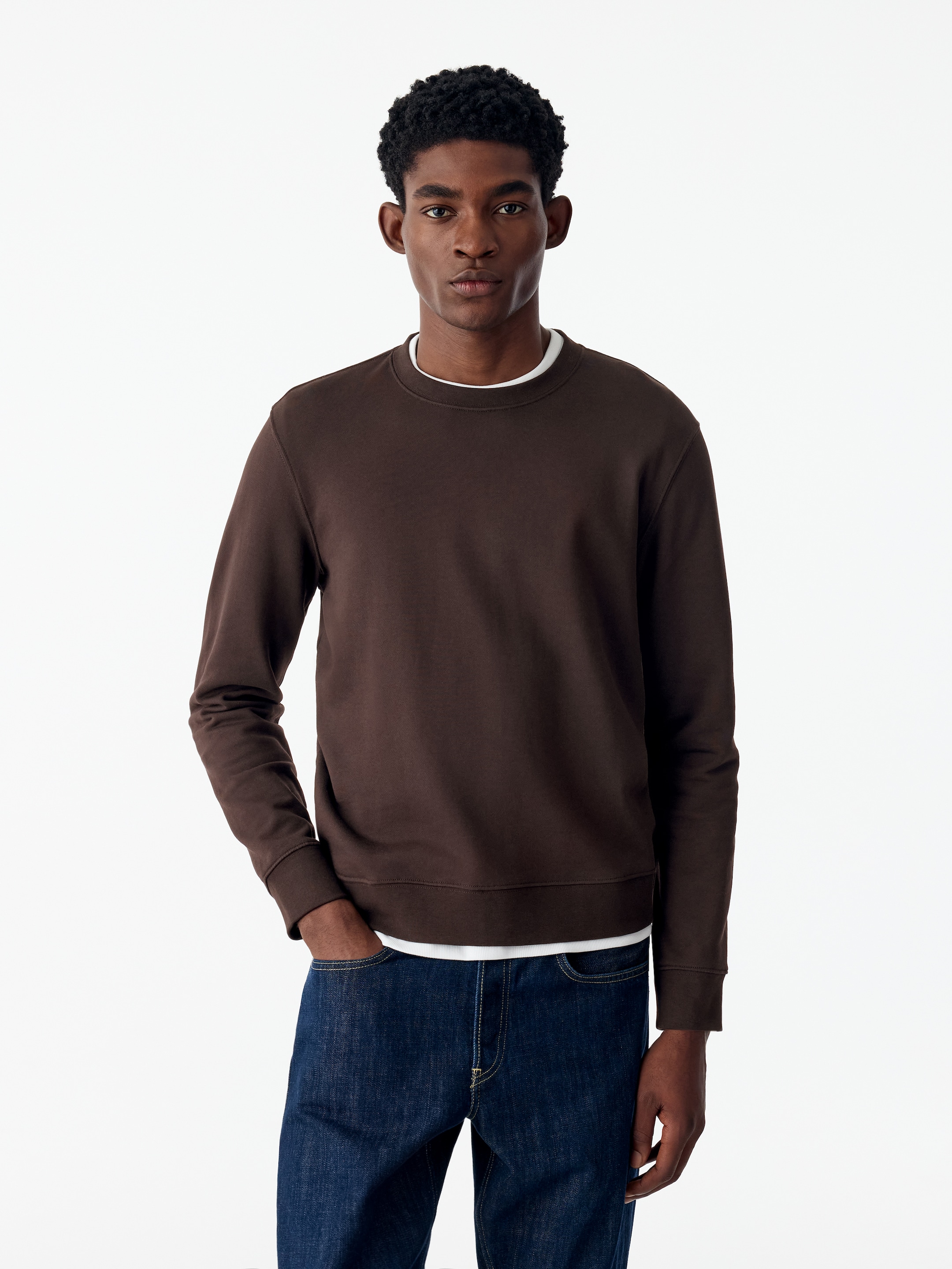 Mittelschweres Sweatshirt-Brown-20908