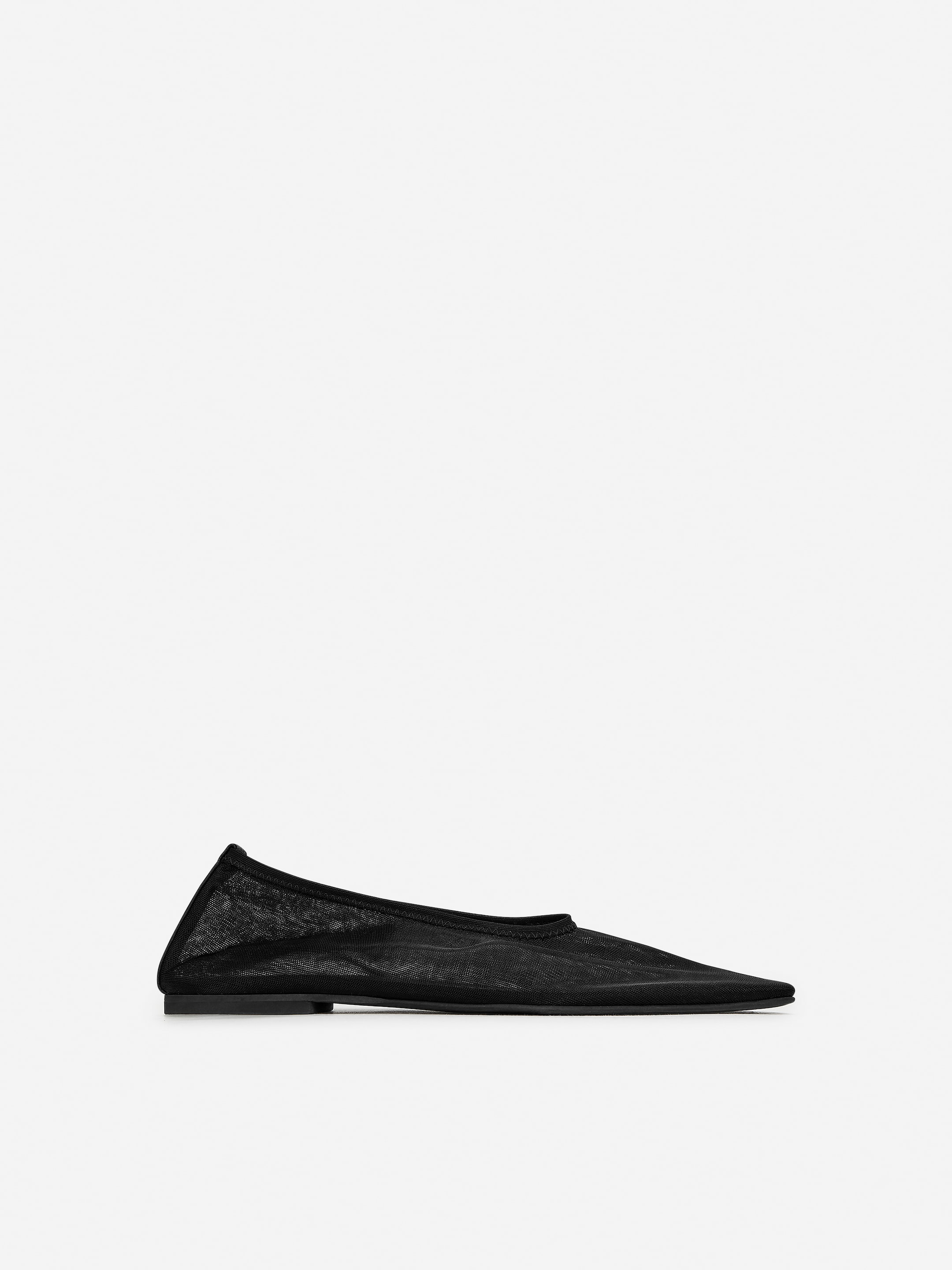 Visa större bild: Ballerinaskor i mesh - Svart - DAM | H&M SE 1