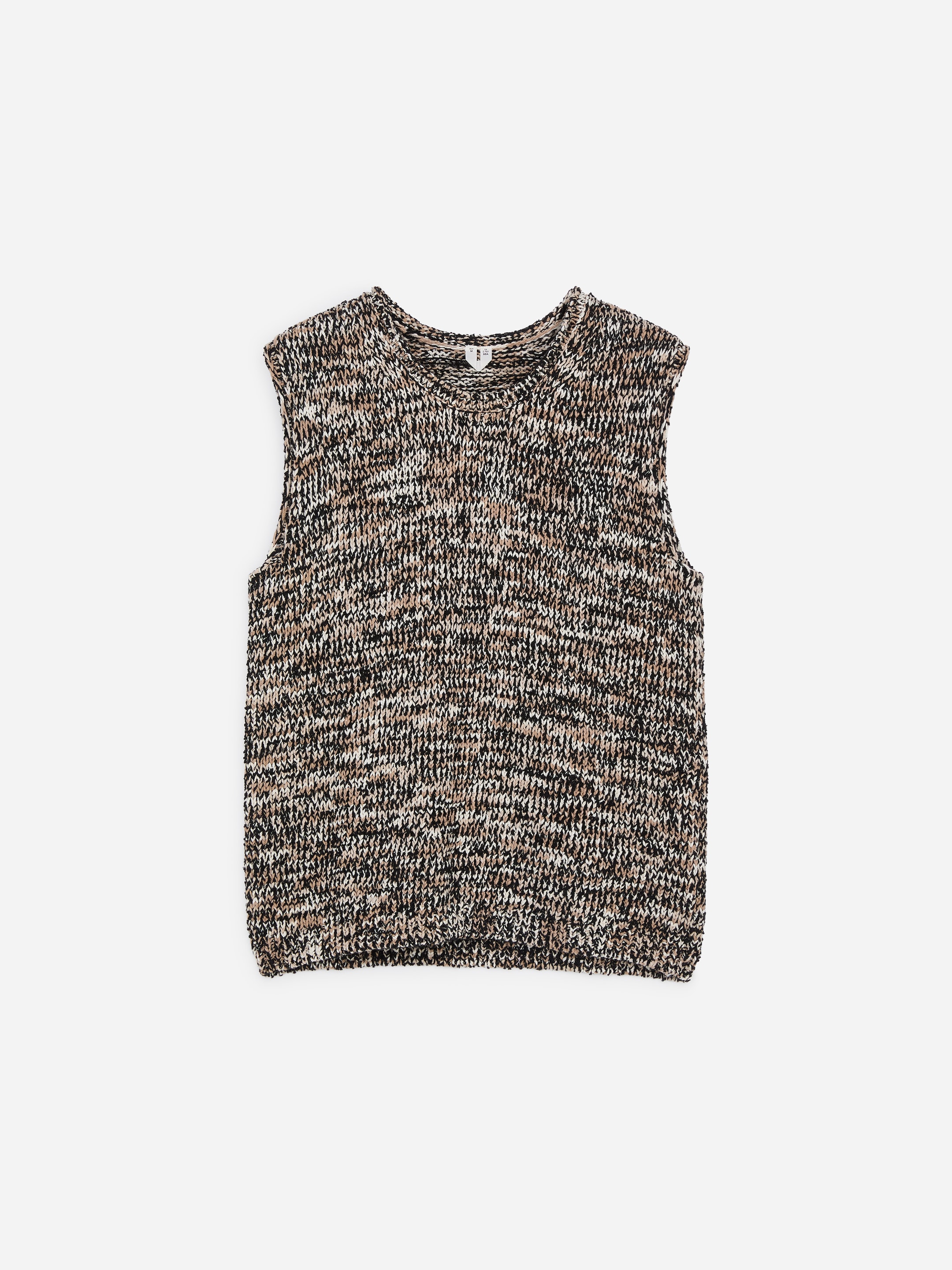Mélange Knitted Vest - Black - Regular fit - women - StillMedia/DescriptiveStillLife - 1