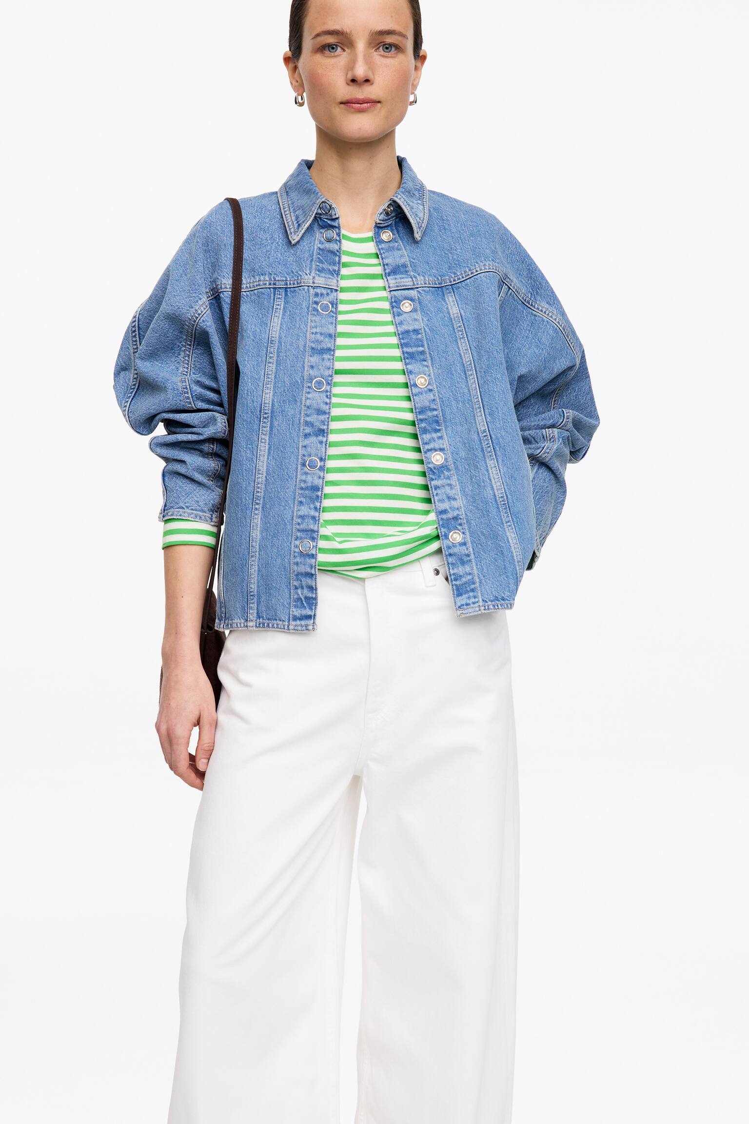 T-shirt de manga comprida IRIS - Branco/verde/Branco/Cinzento/Castanho/Azul claro/Branco/Preto/Branco sujo/preto/Branco sujo/Cor-de-rosa - 5