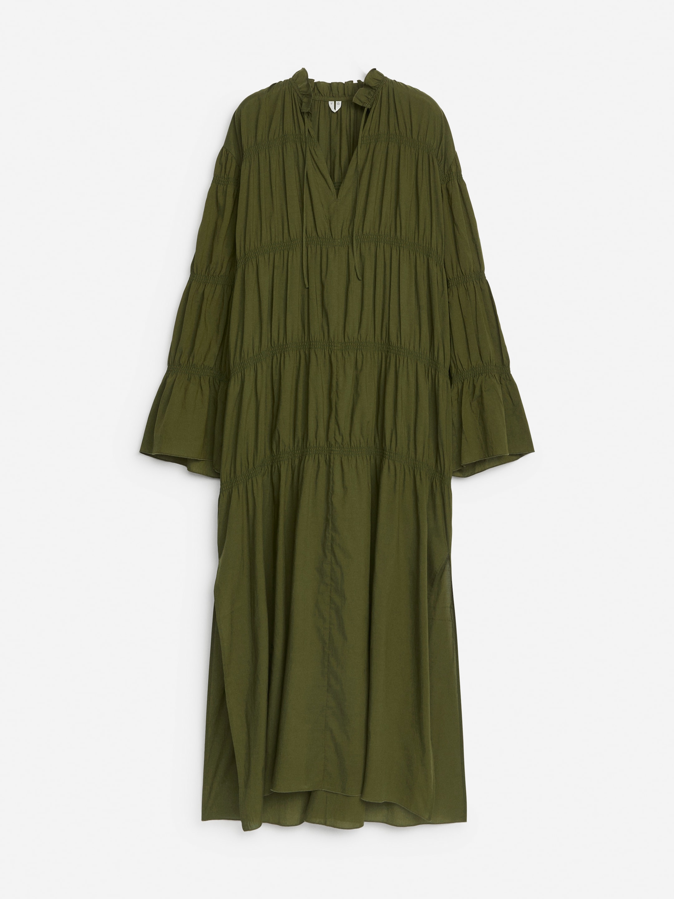 Ingrandisci l'immagine: Smock Maxi Dress - Dark Green - DONNA | H&M CH 1